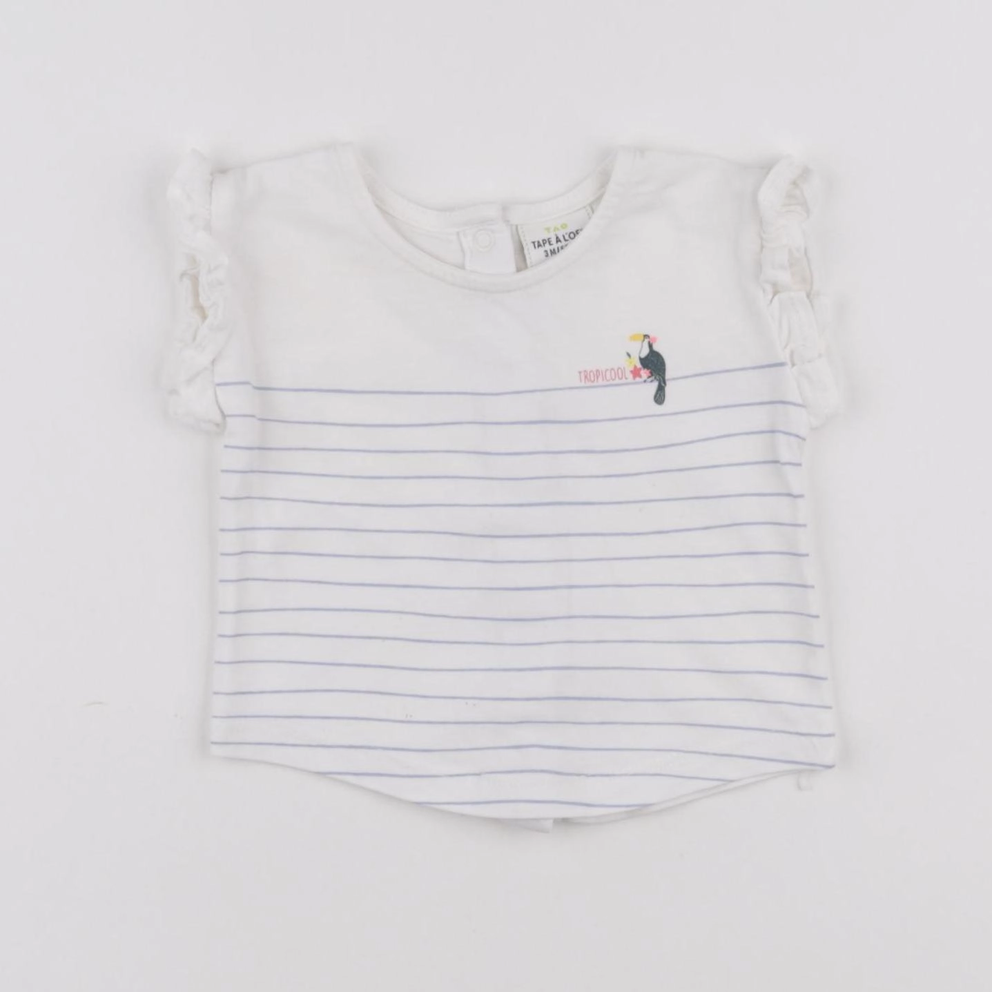 Tape à l'oeil - tee-shirt blanc - 3 mois