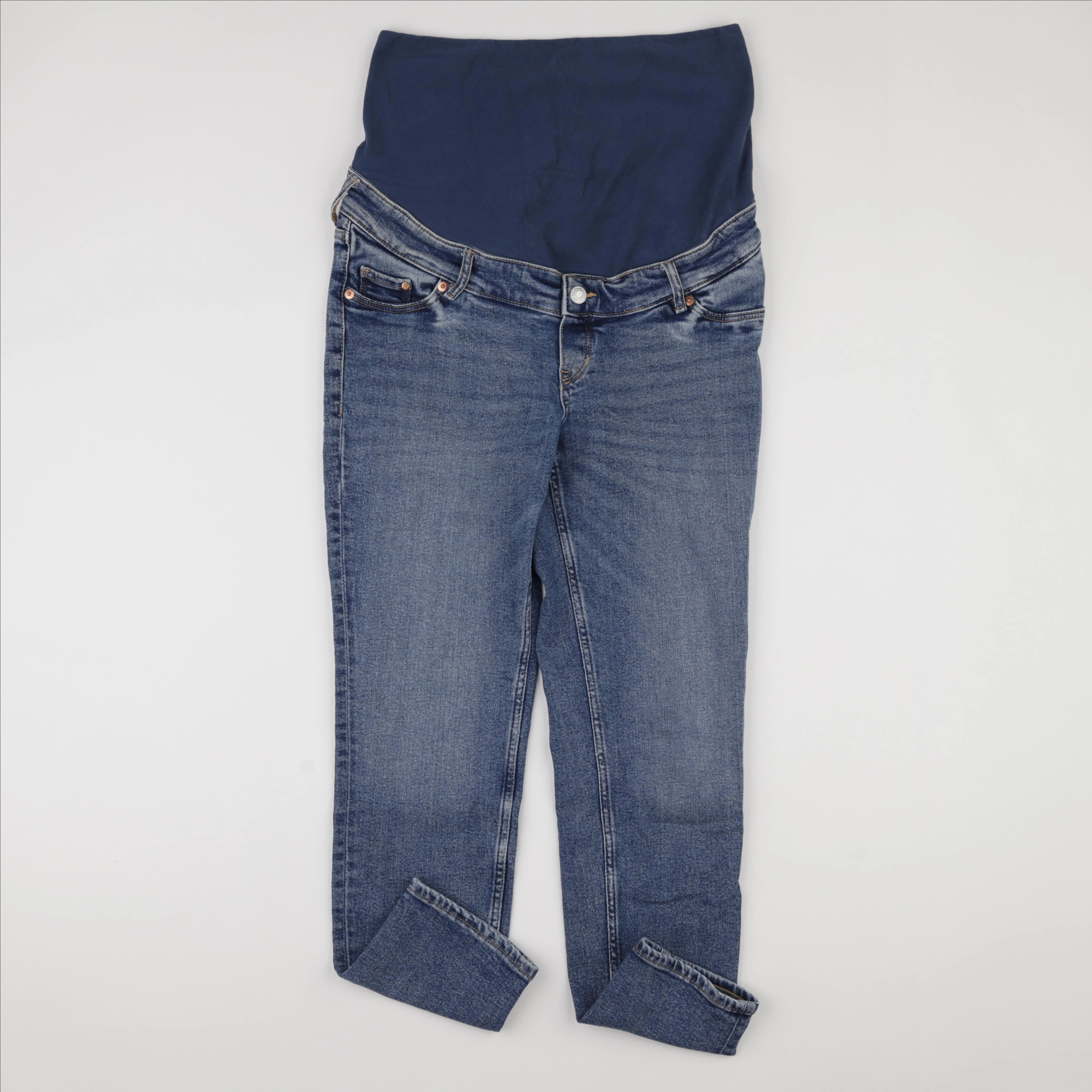 H&M - jean grossesse bleu - s