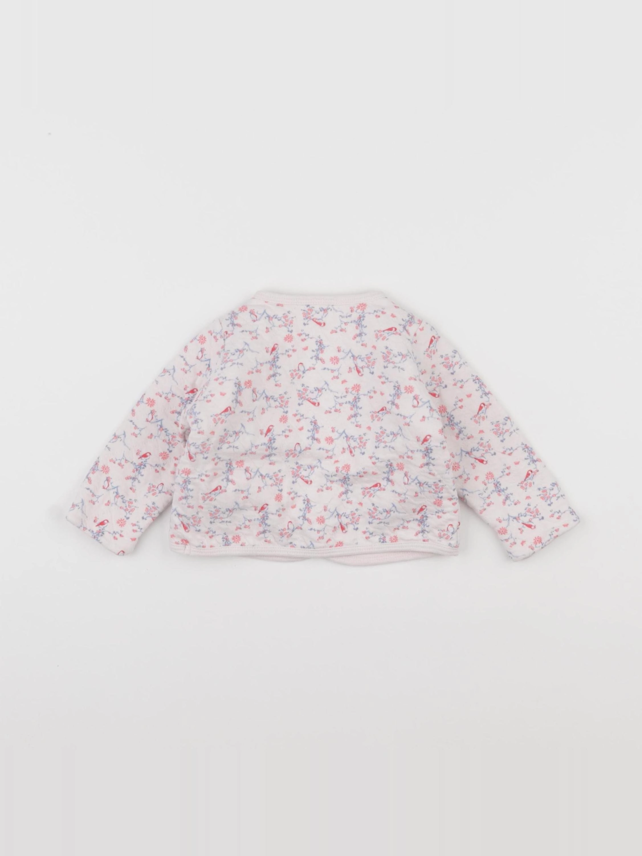 Petit Bateau - gilet rose - 6 mois