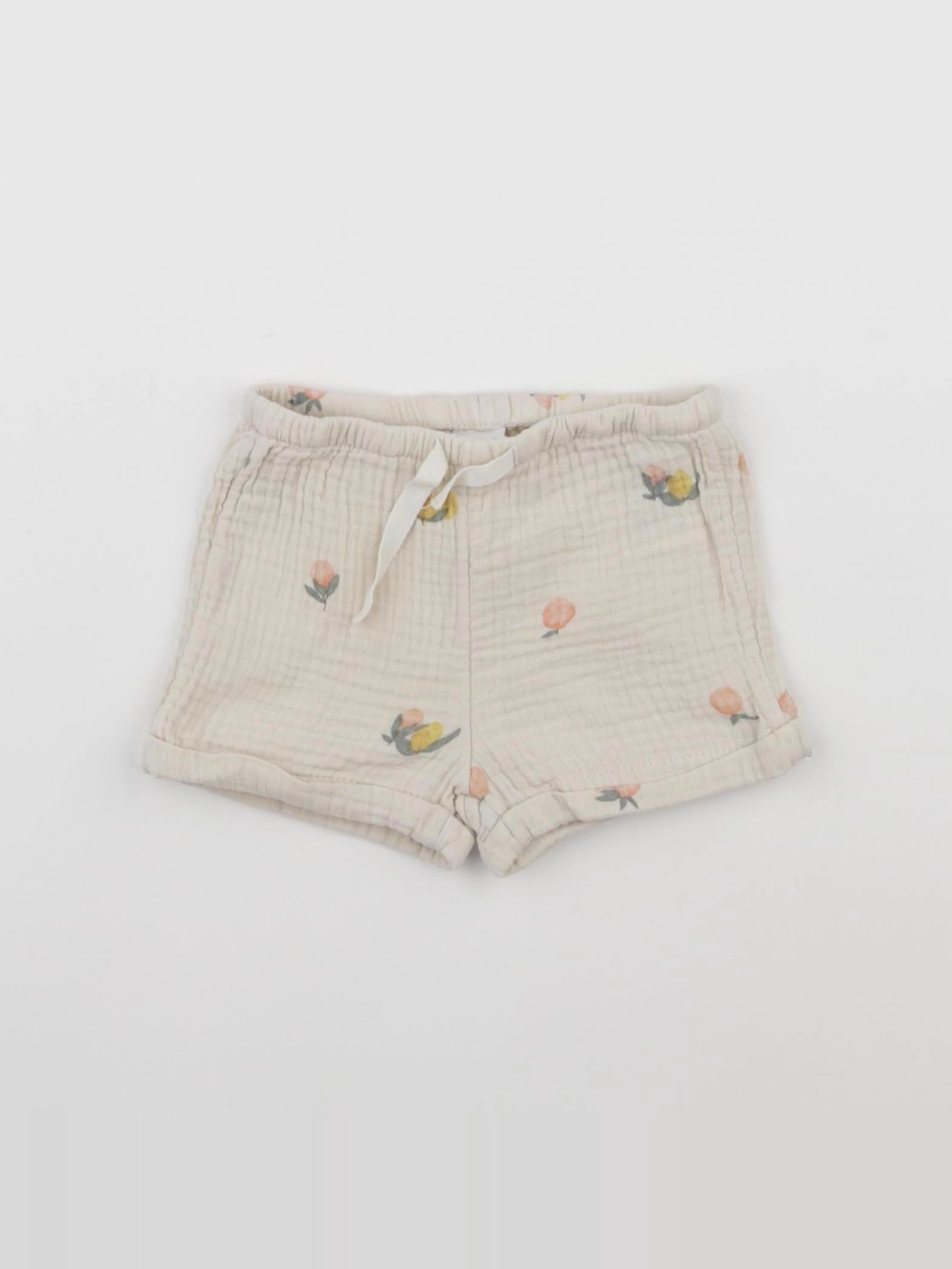 H&M - short beige - 3 mois