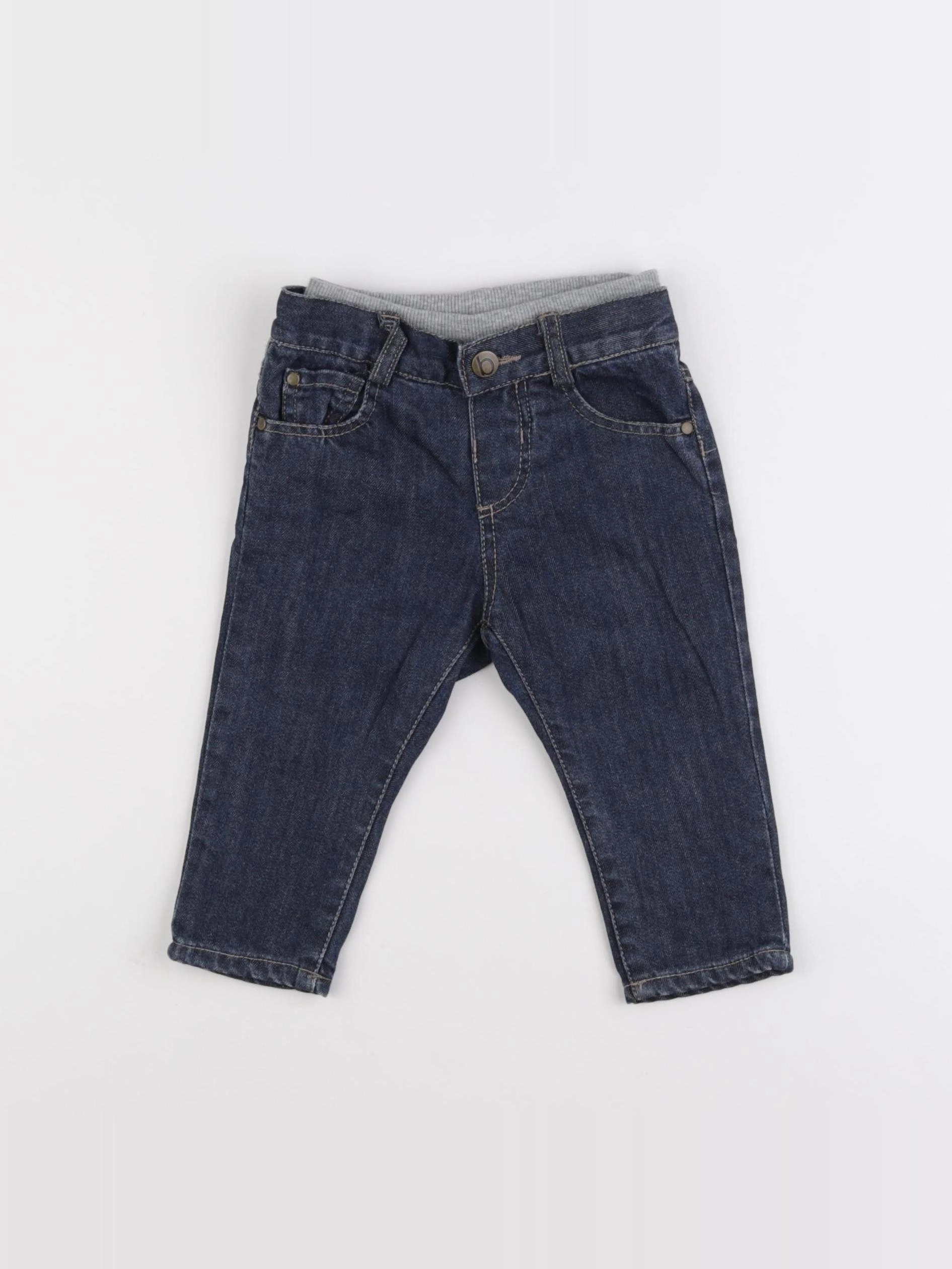 Boutchou - jean doublé bleu - 6 mois
