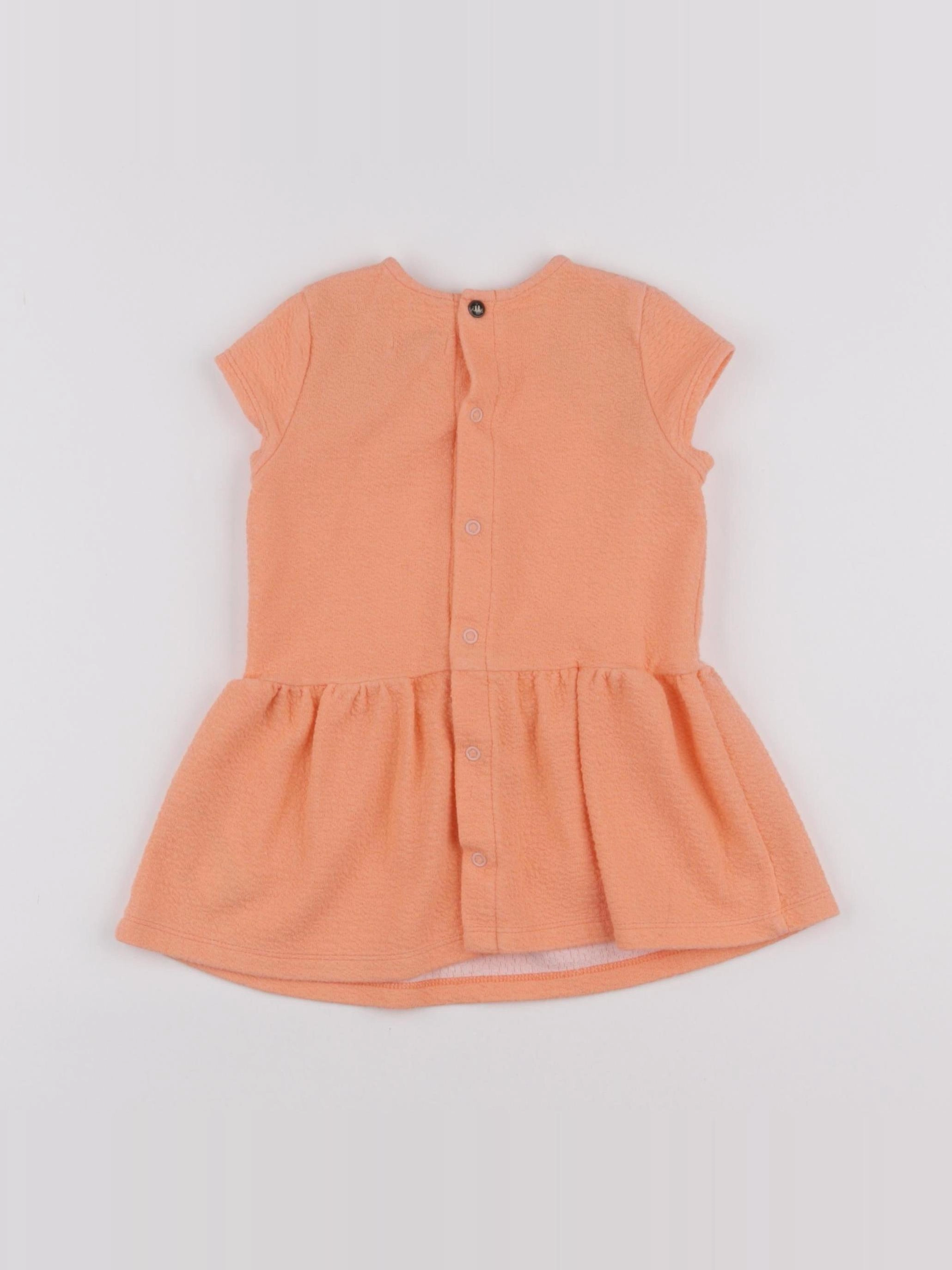 IKKS - robe orange - 12 mois