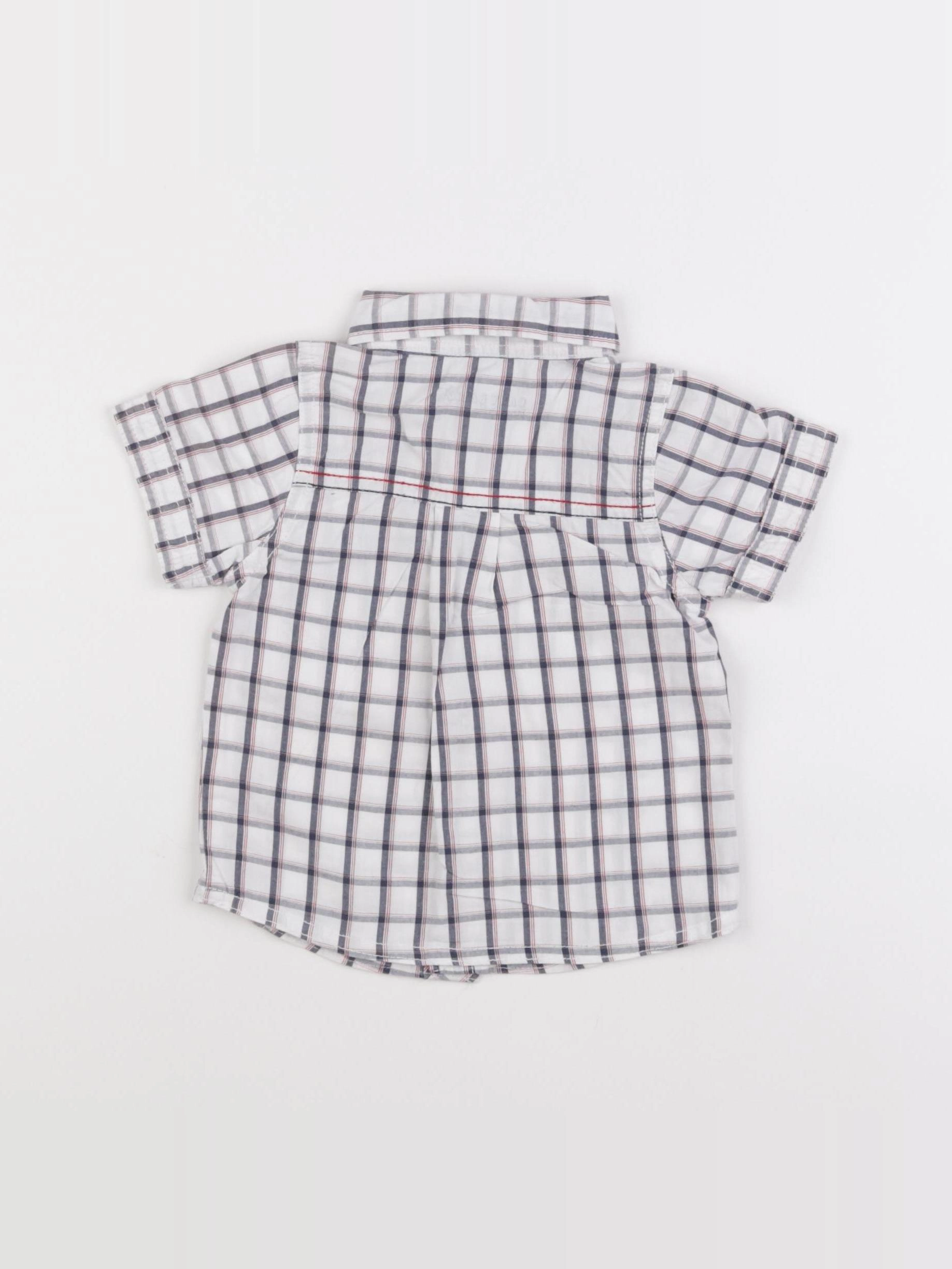 Tape à l'oeil - chemise bleu, blanc - 12 mois