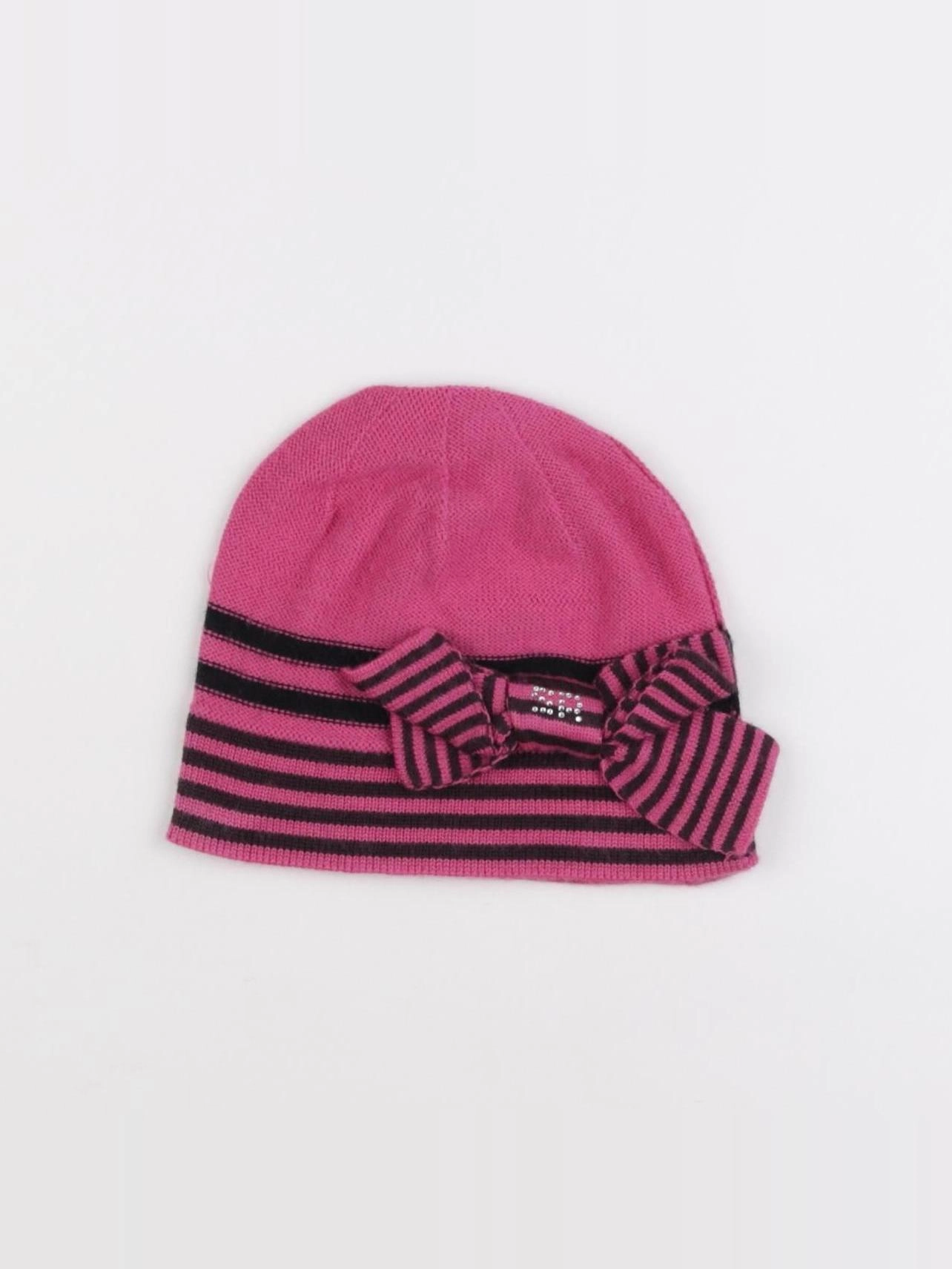 Sonia Rykiel - bonnet rose, noir - 2/5 ans