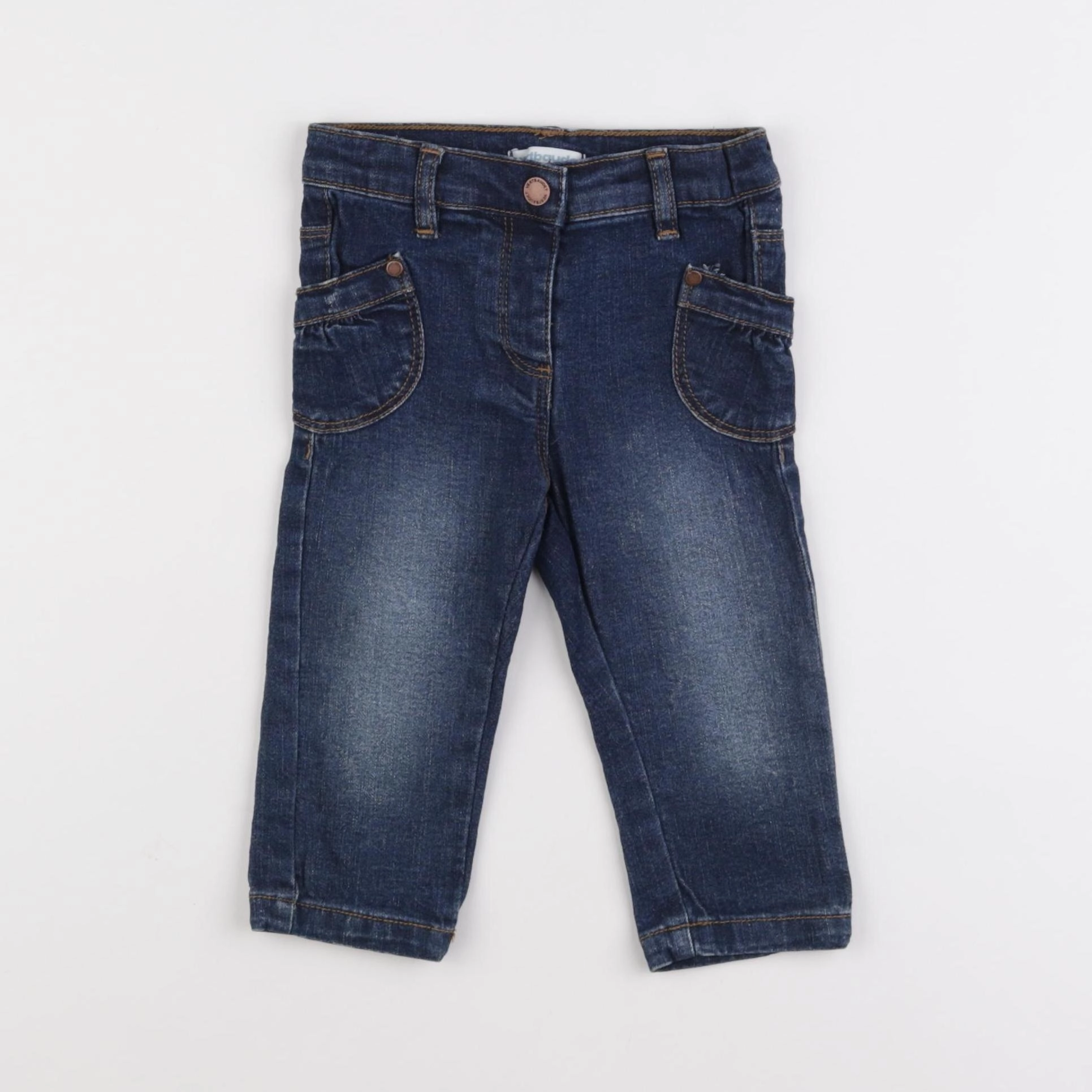 Vertbaudet - jean bleu - 9 mois