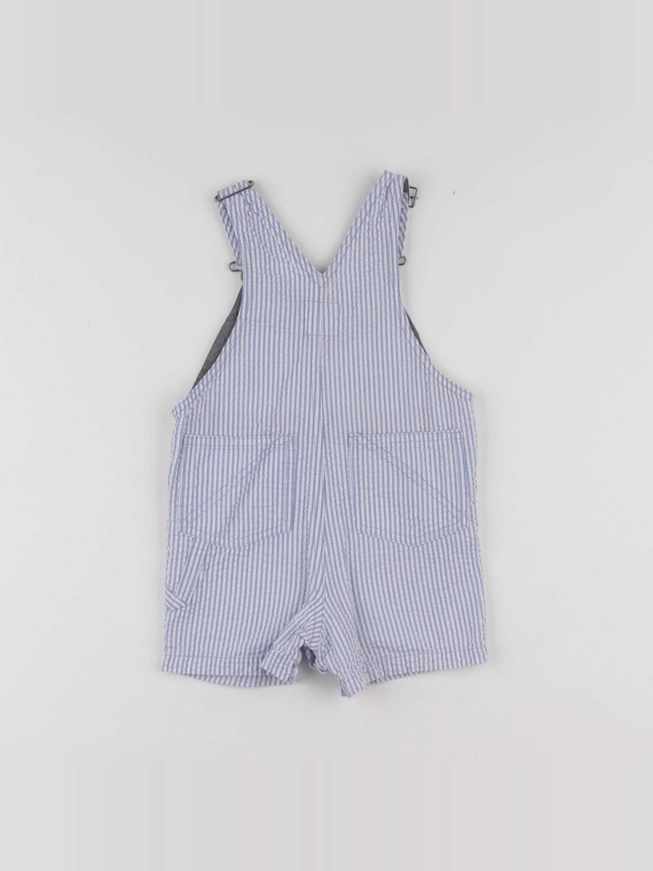 Natalys - salopette bleu - 12 mois