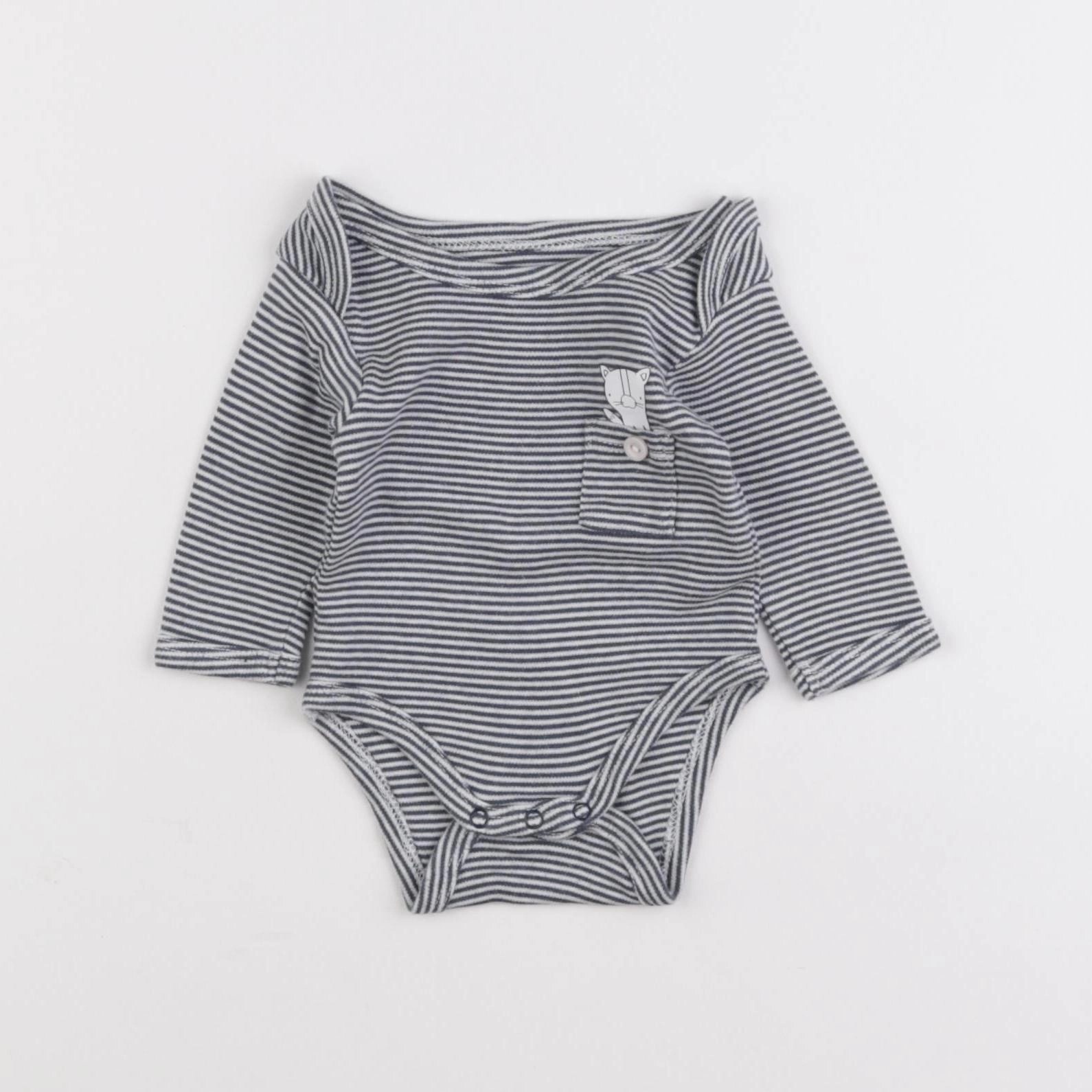 Vertbaudet - body bleu - 1 mois