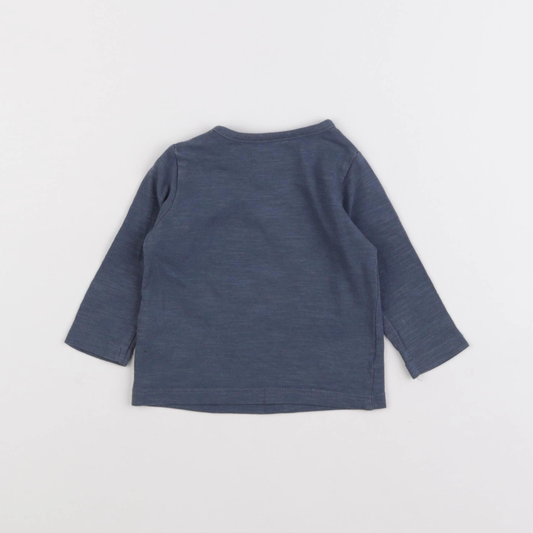 Vertbaudet - tee-shirt bleu - 3 mois