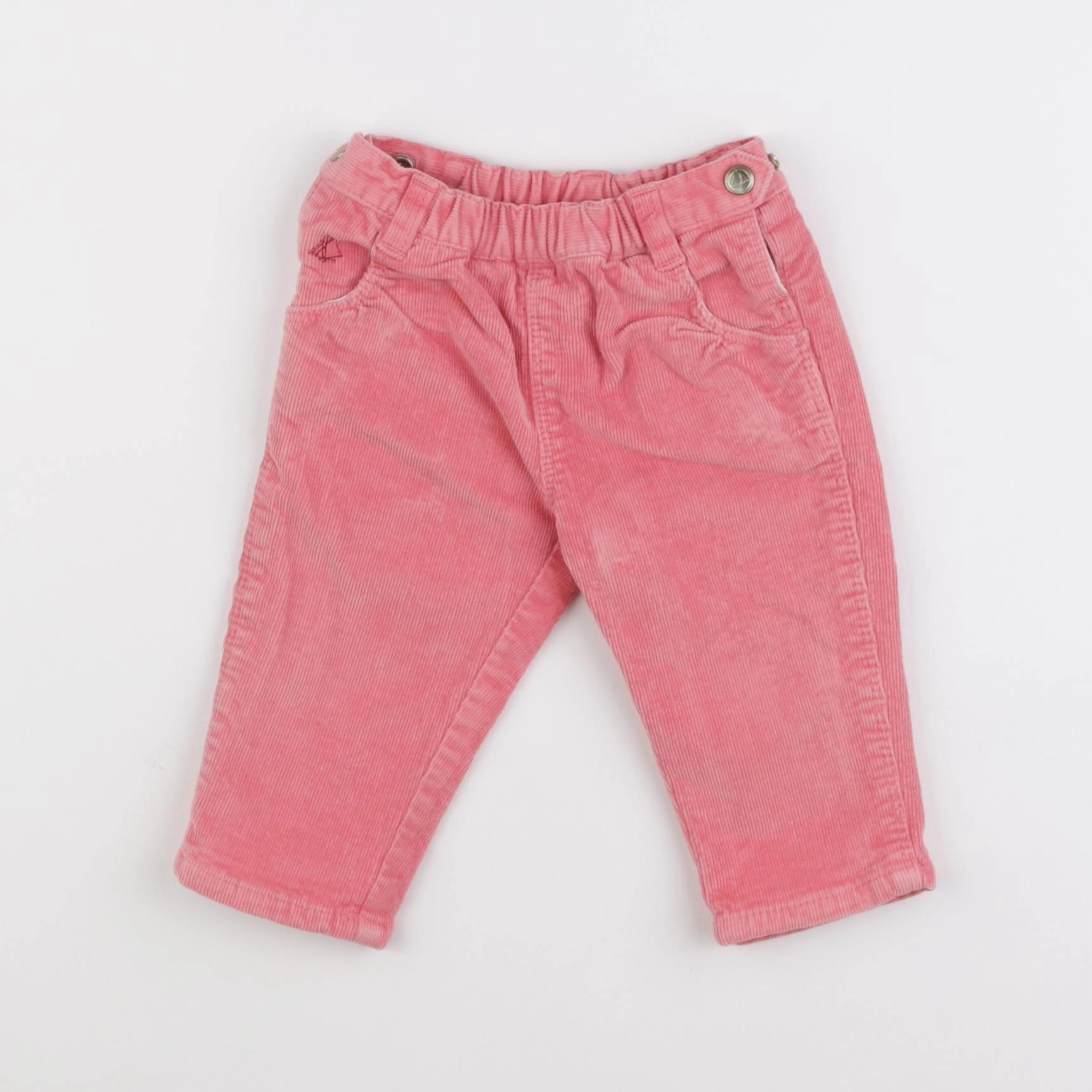 Petit Bateau - pantalon doublé rose - 6 mois