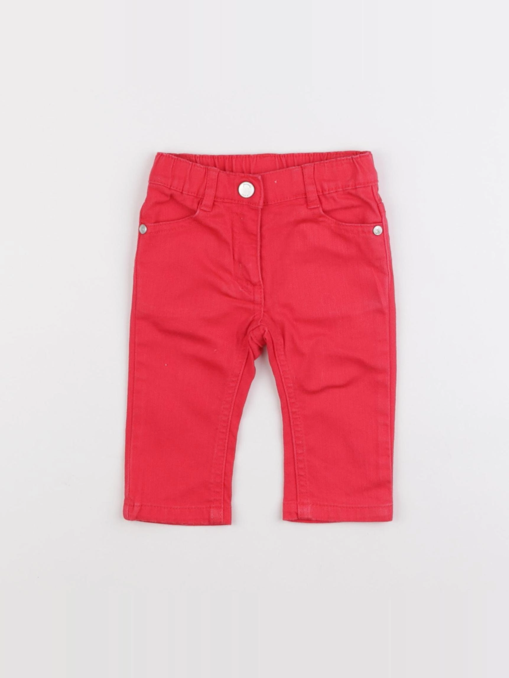 Jacadi - jean rouge - 6 mois