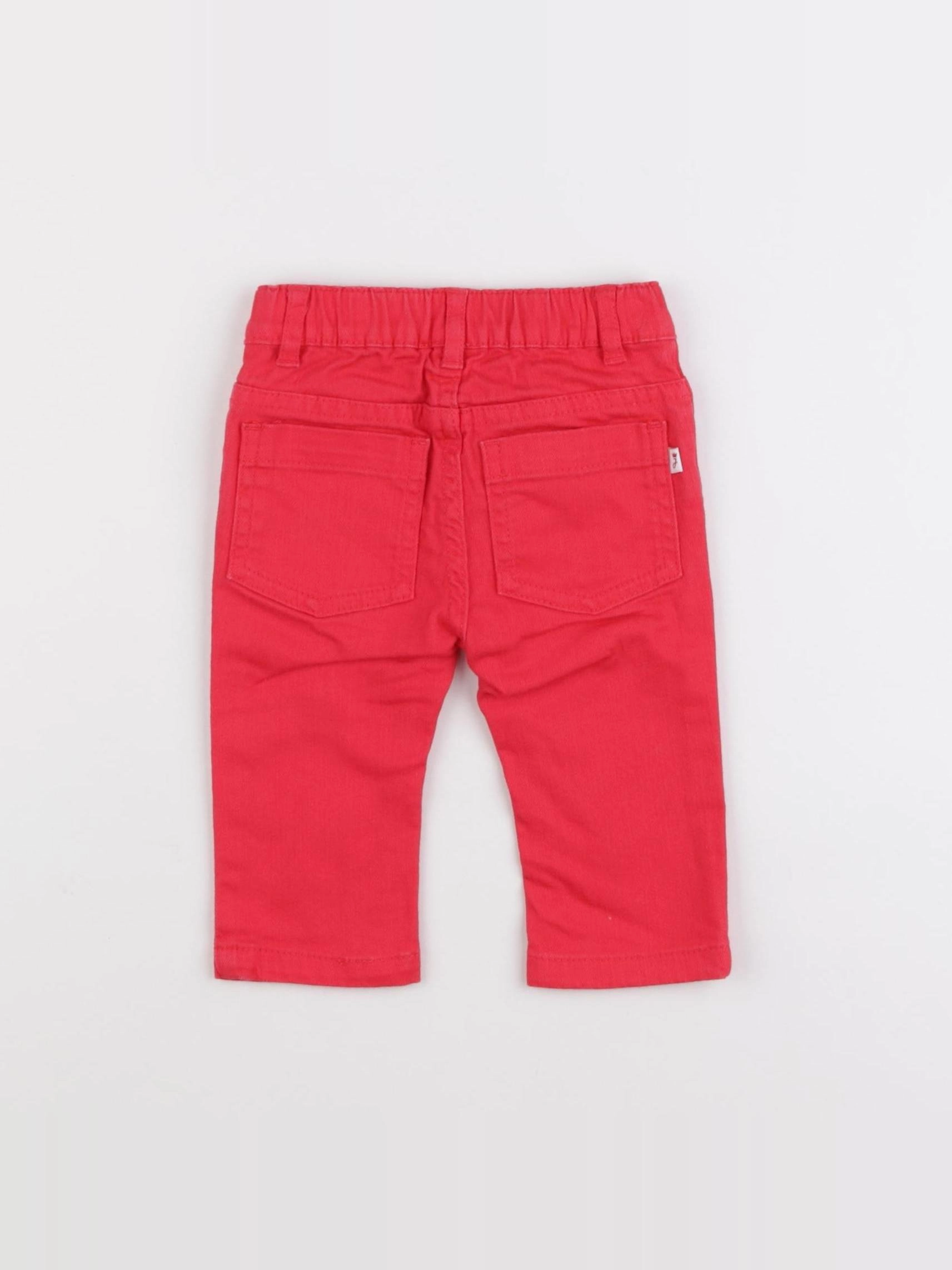 Jacadi - jean rouge - 6 mois