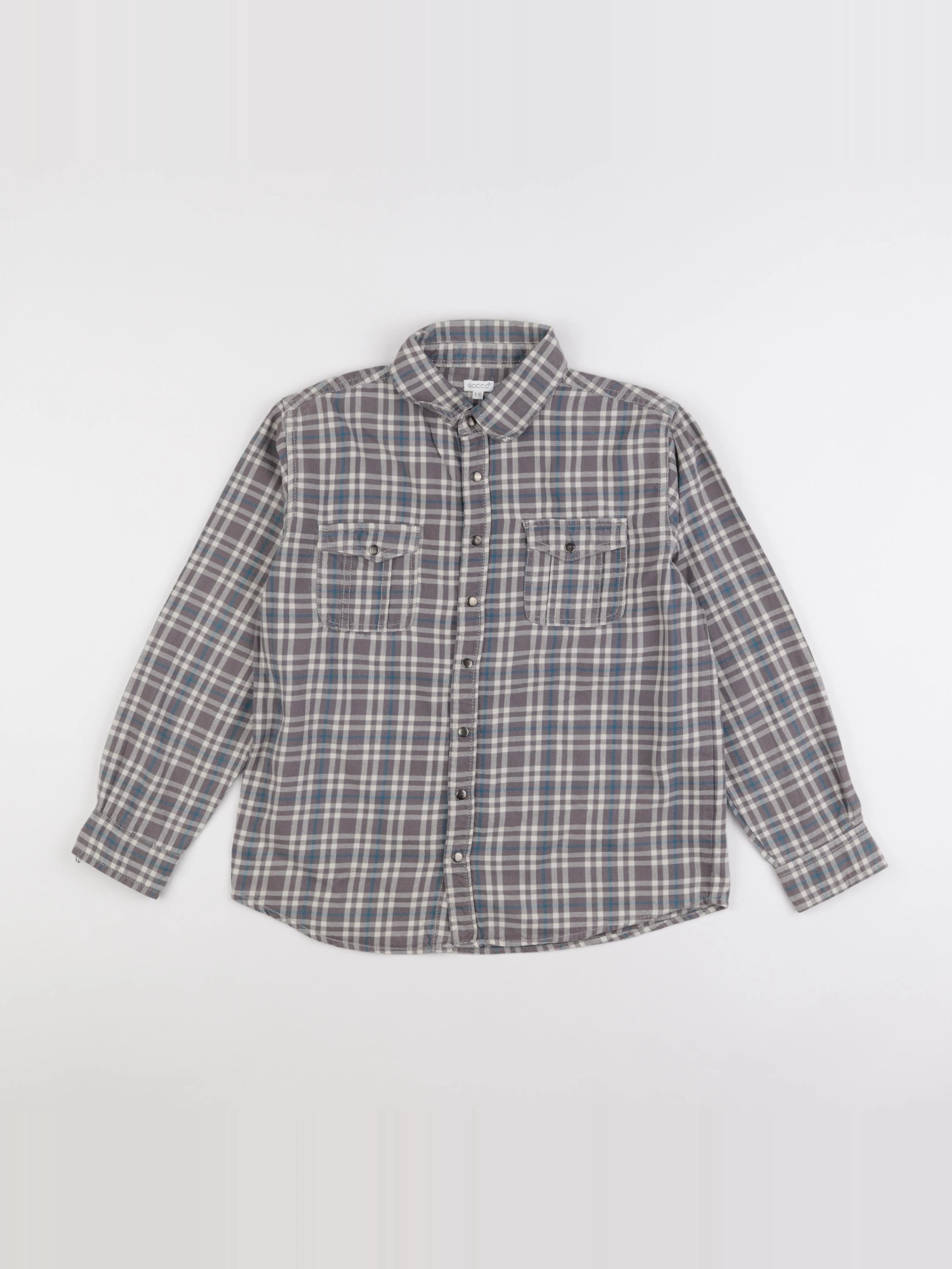 Gocco - chemise gris - 9/10 ans
