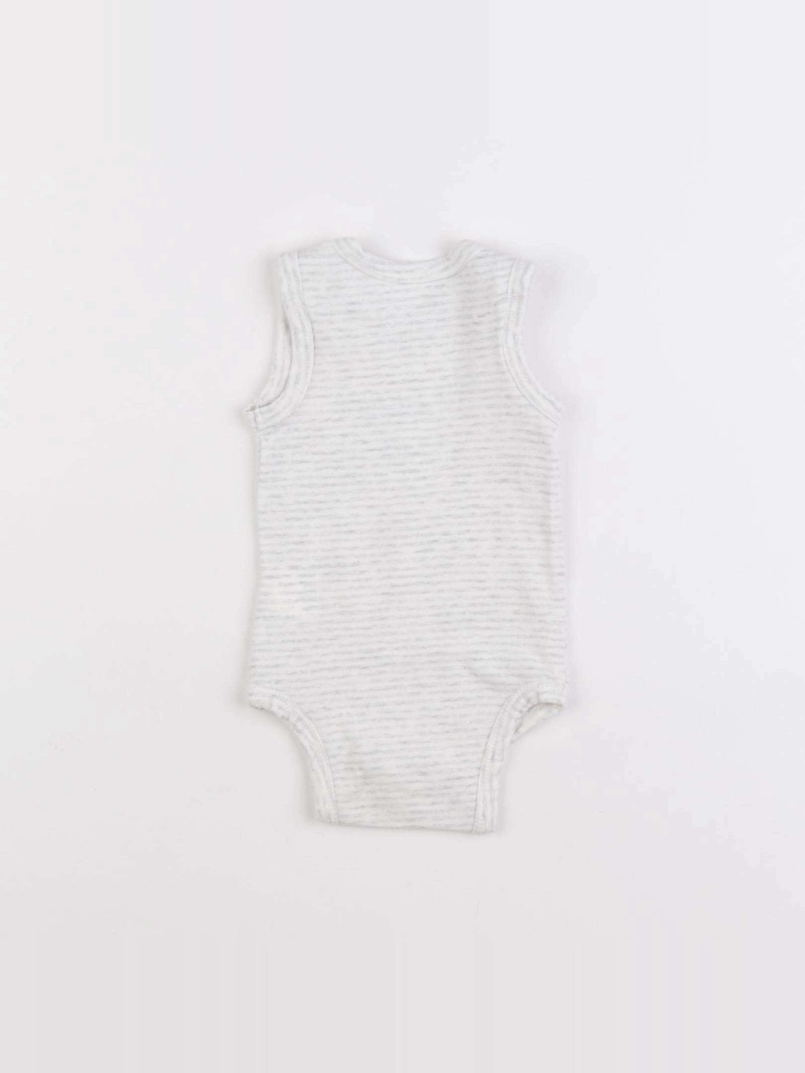 Tape à l'oeil - body gris - 1 mois