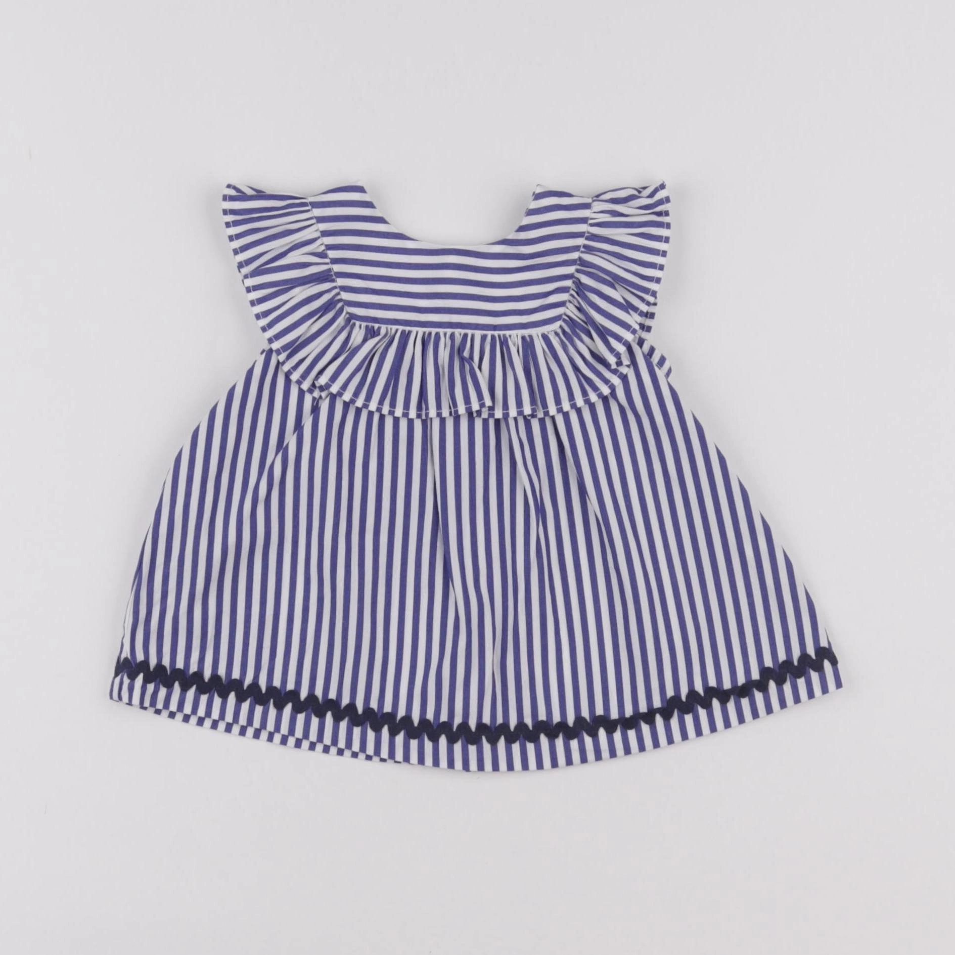 Jacadi - blouse bleu - 6 mois