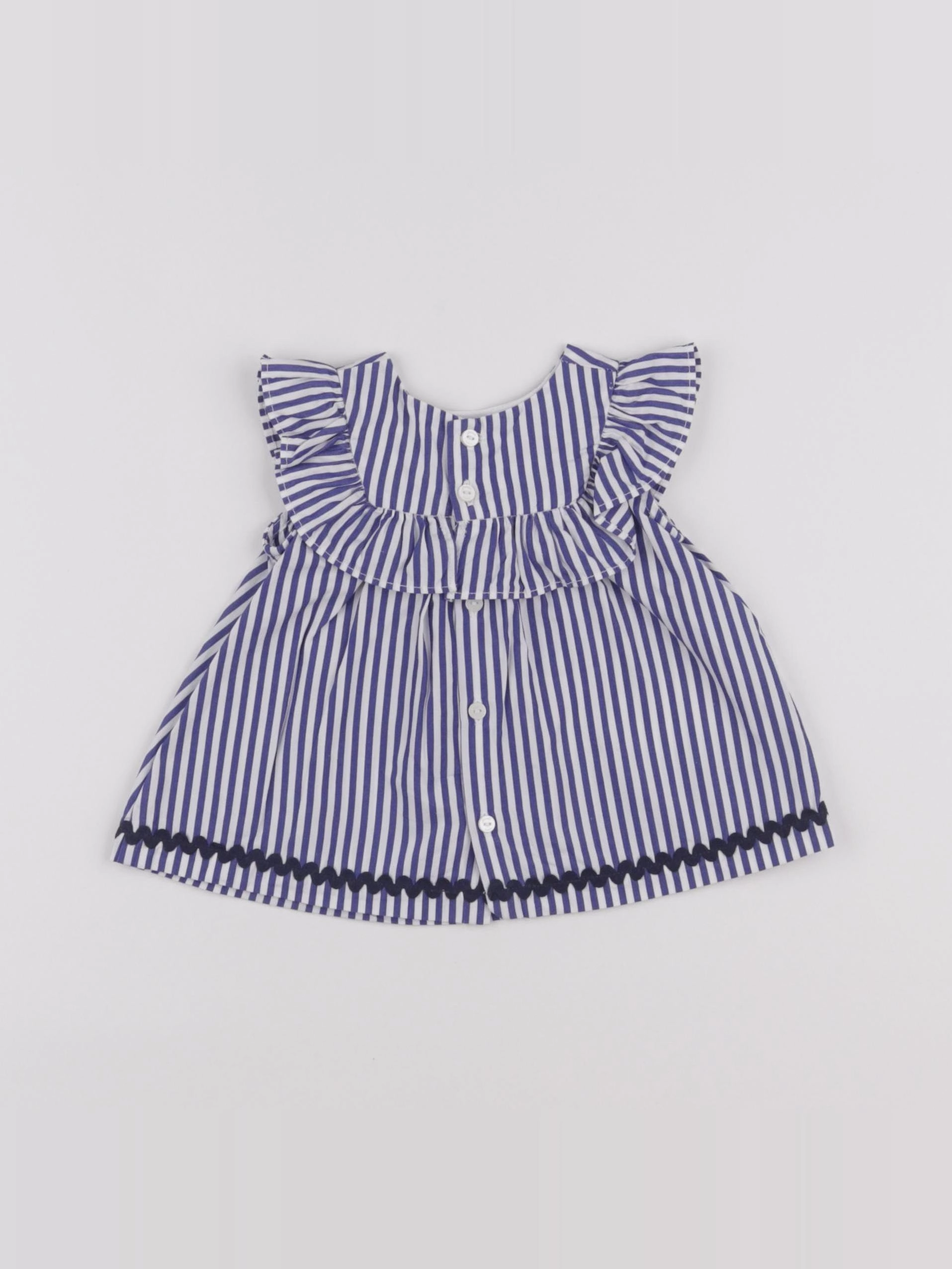 Jacadi - blouse bleu - 6 mois