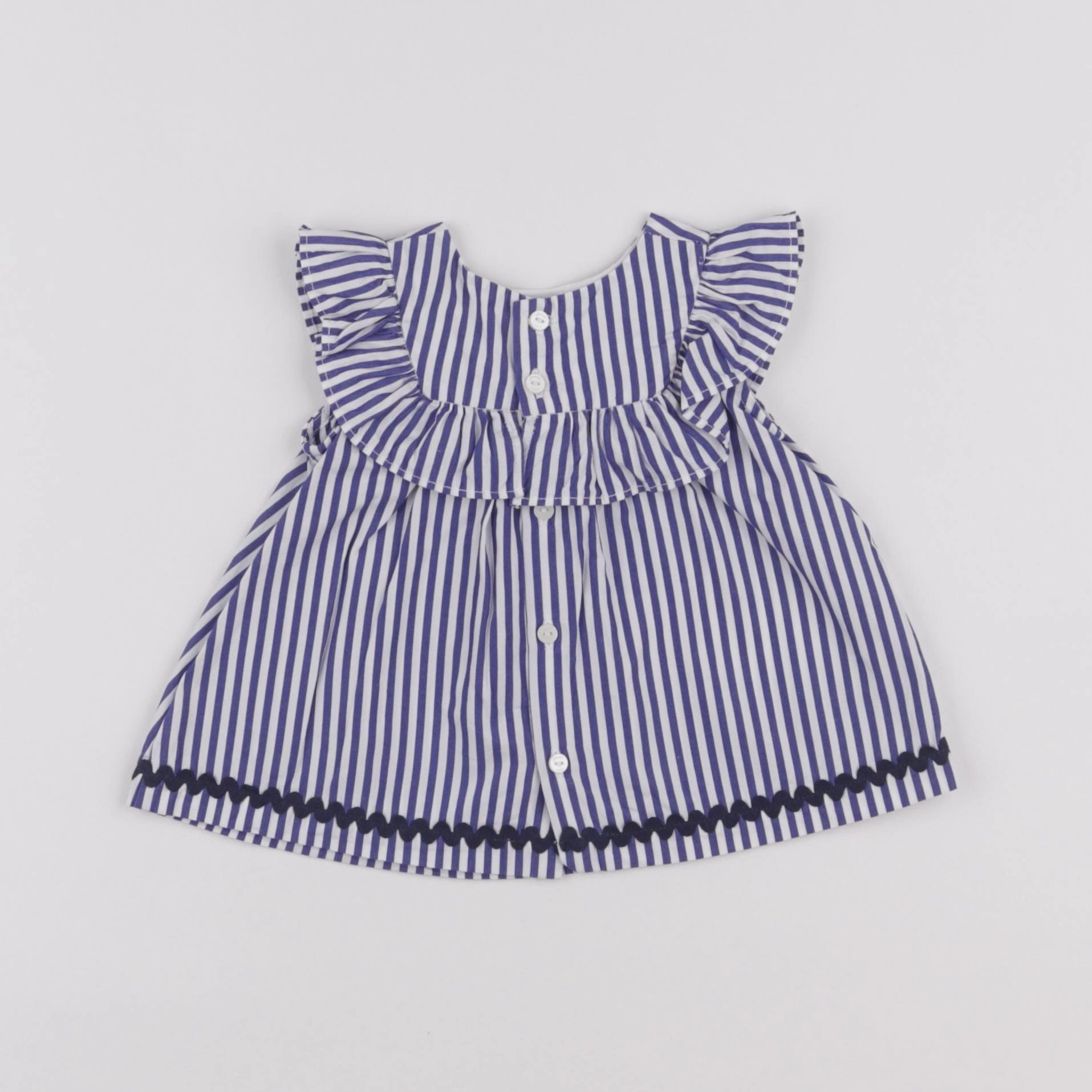 Jacadi - blouse bleu - 6 mois