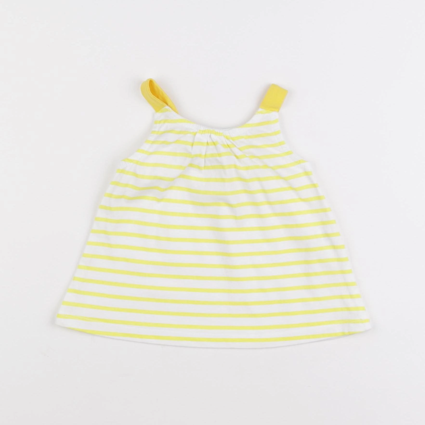 Zara - débardeur jaune - 6/9 mois