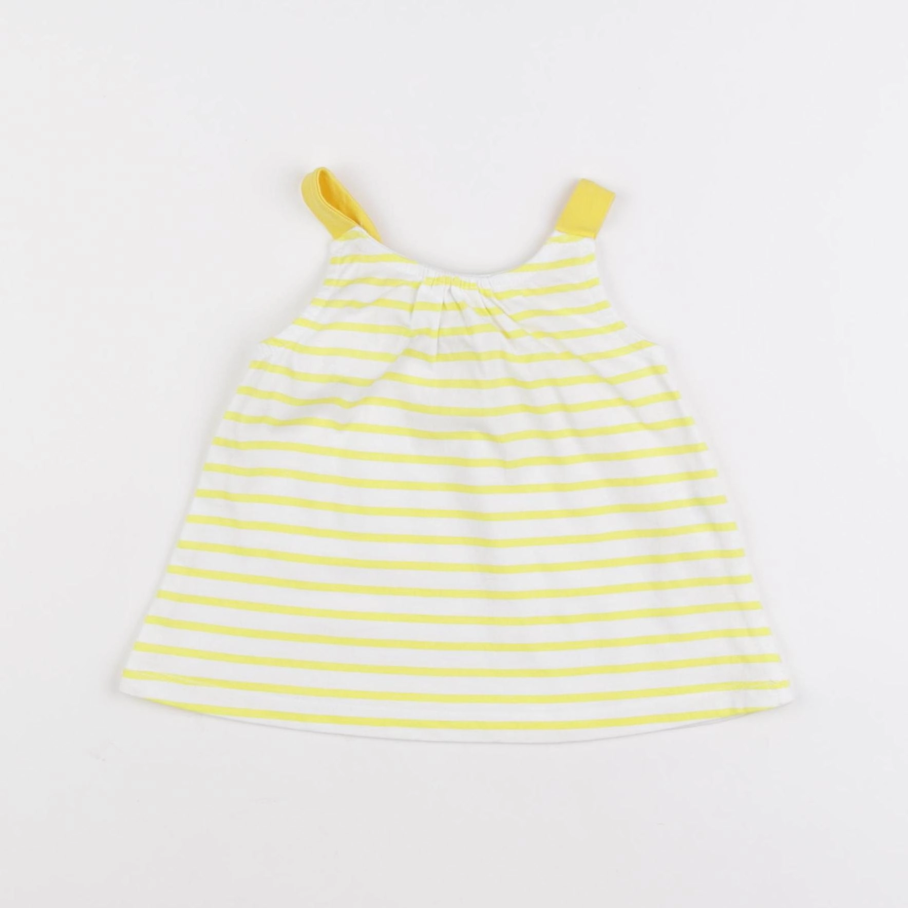 Zara - débardeur jaune - 6/9 mois