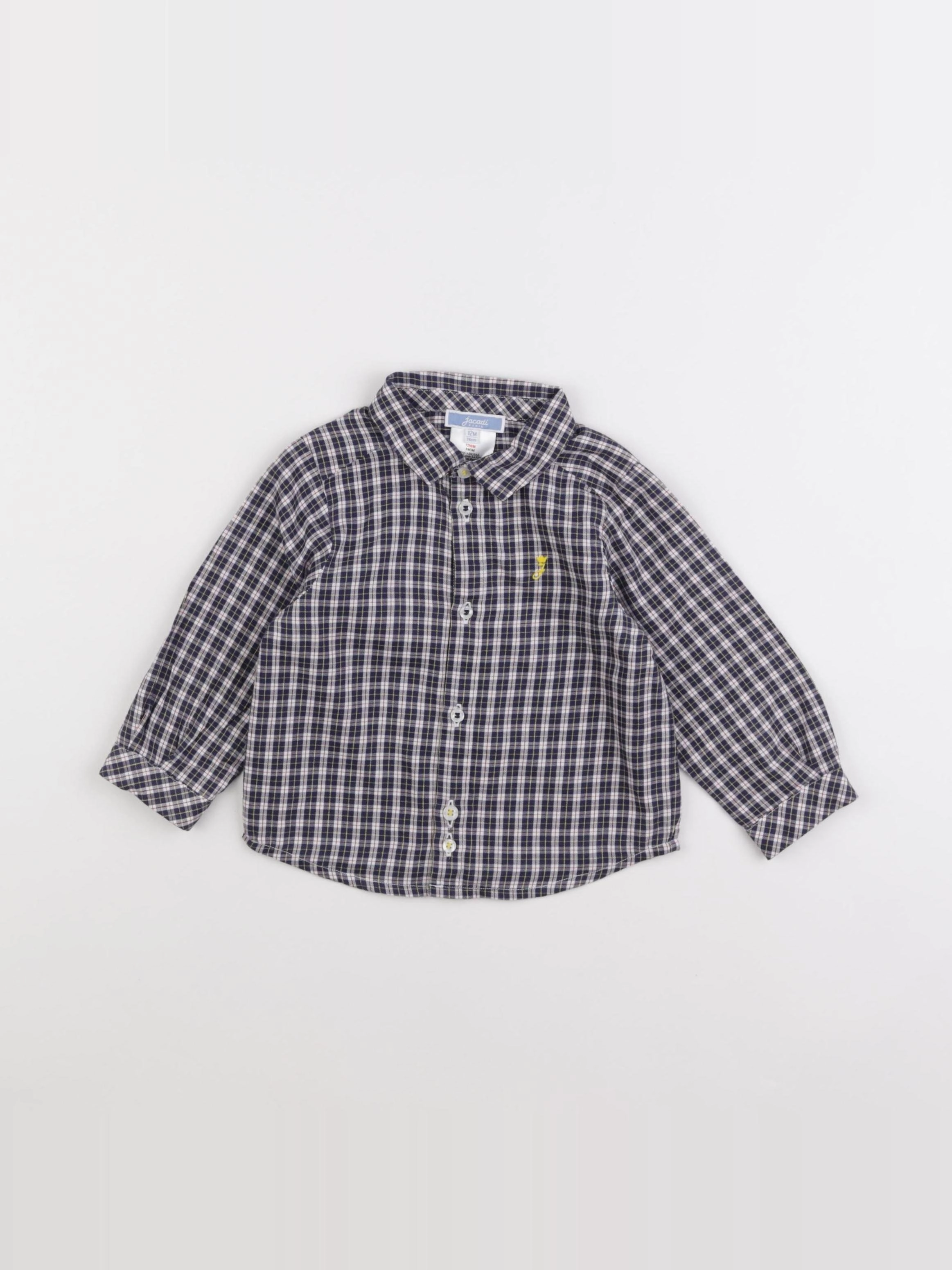 Jacadi - chemise bleu - 12 mois