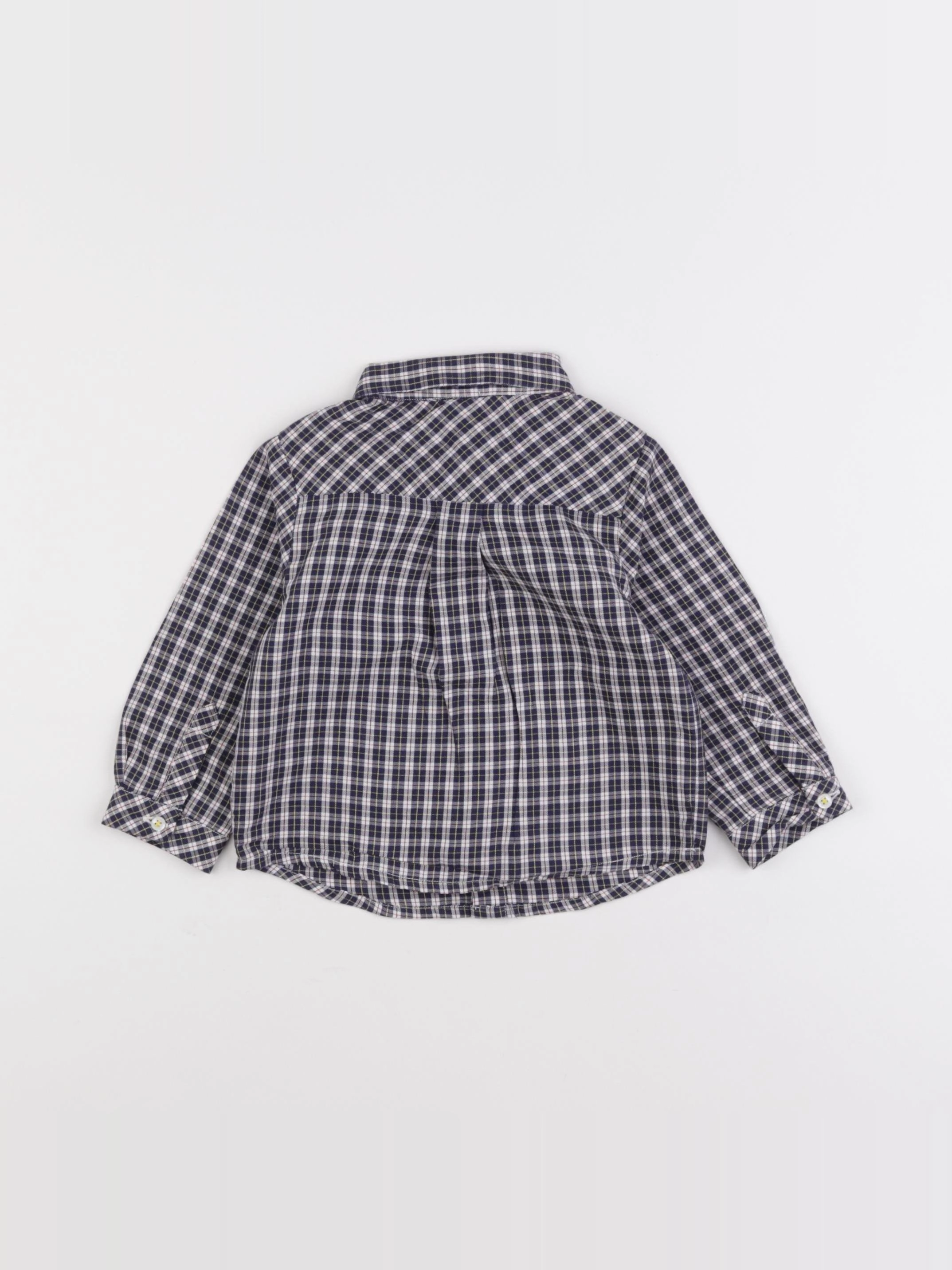 Jacadi - chemise bleu - 12 mois