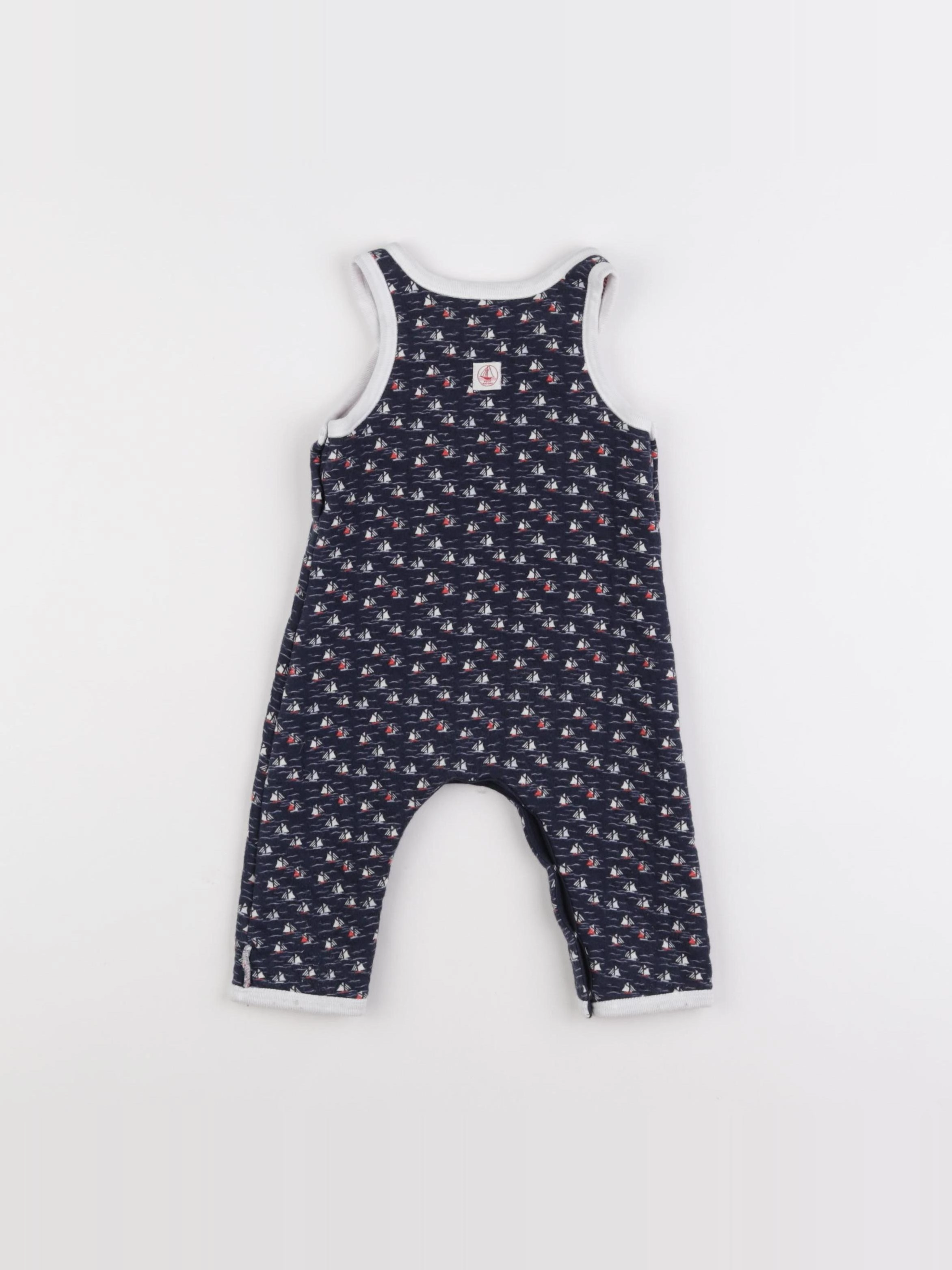 Petit Bateau - salopette bleu - 3 mois