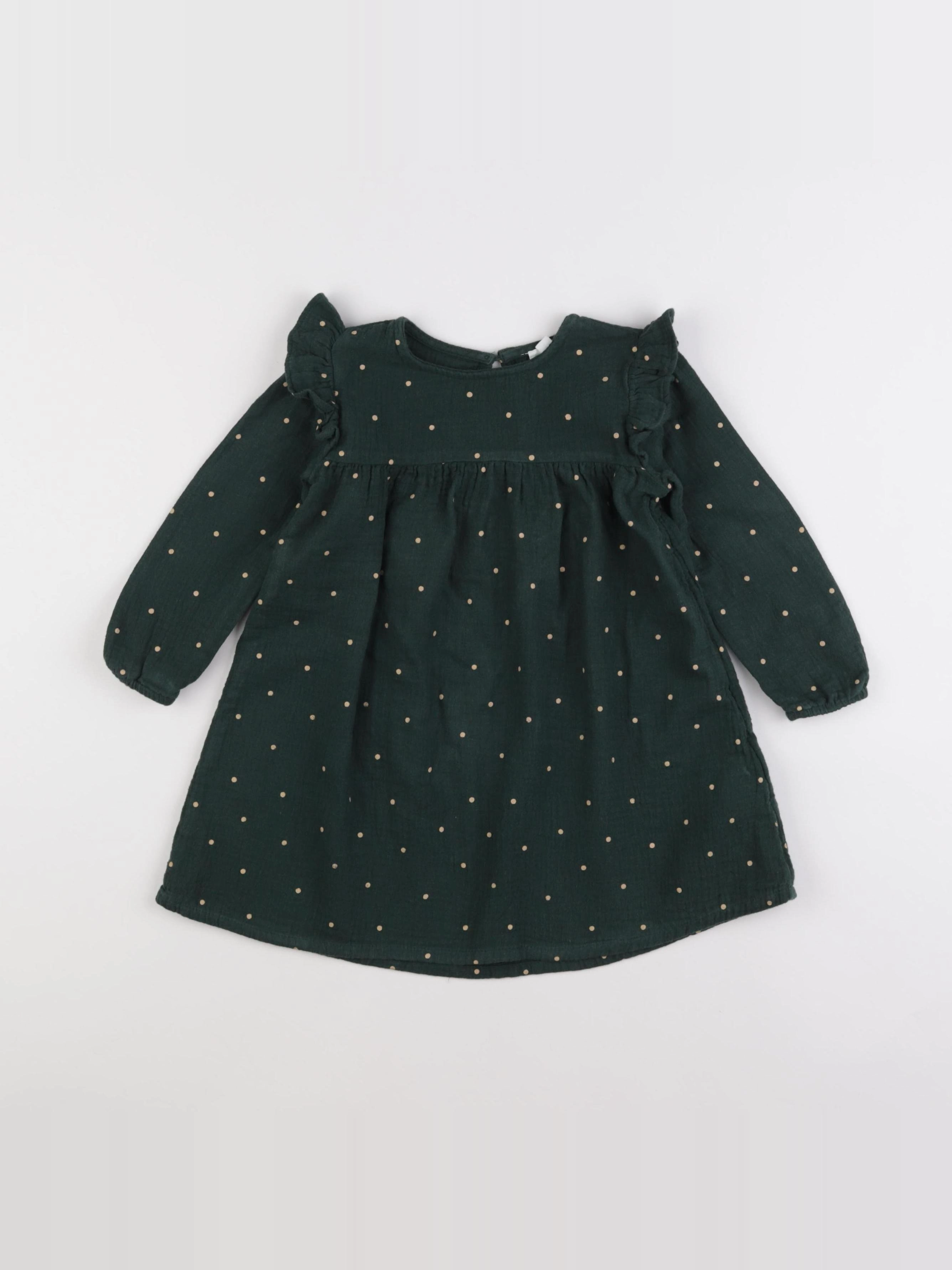 Vertbaudet - robe vert - 3 ans