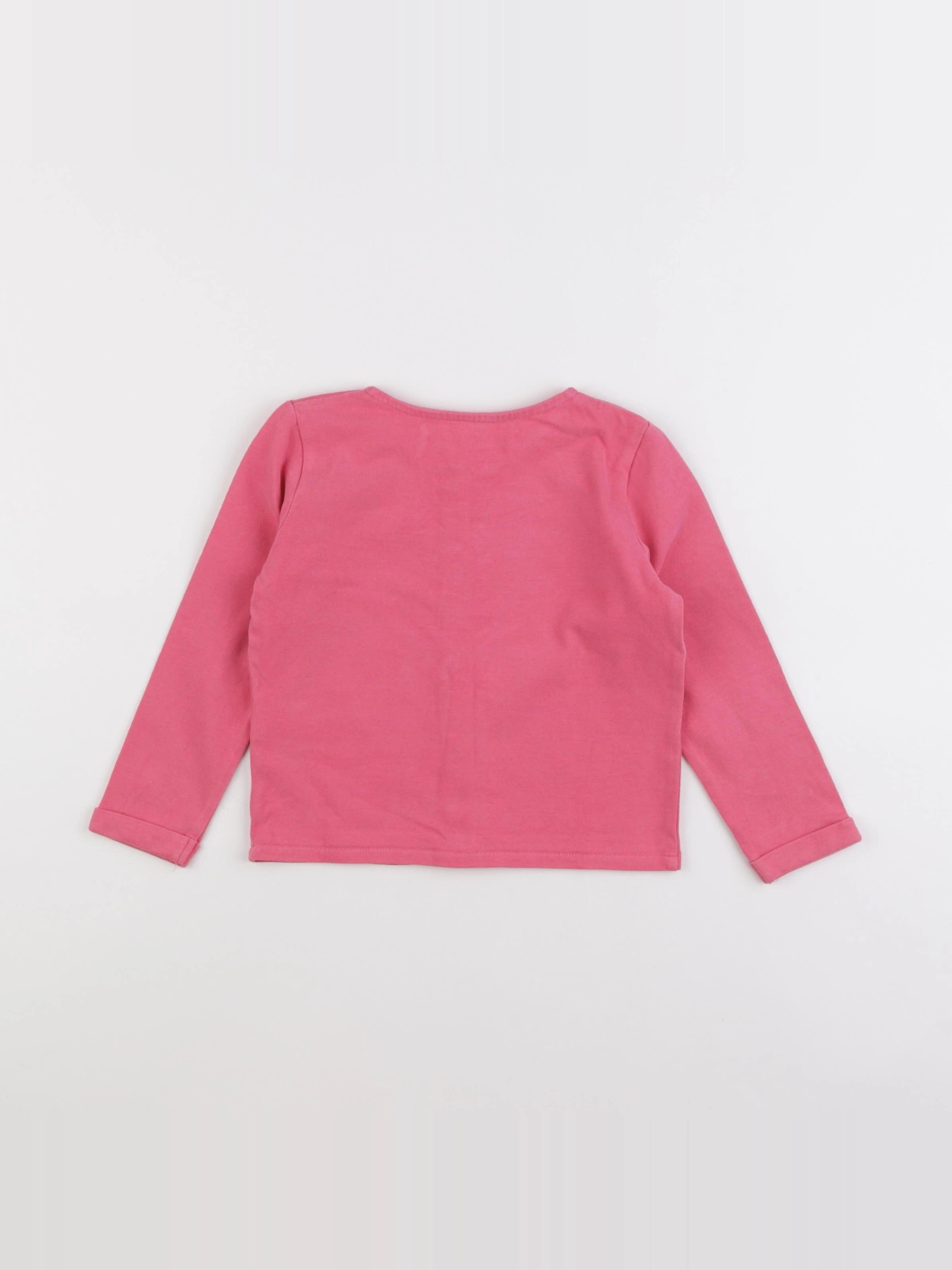 Vertbaudet - tee-shirt rose - 3 ans