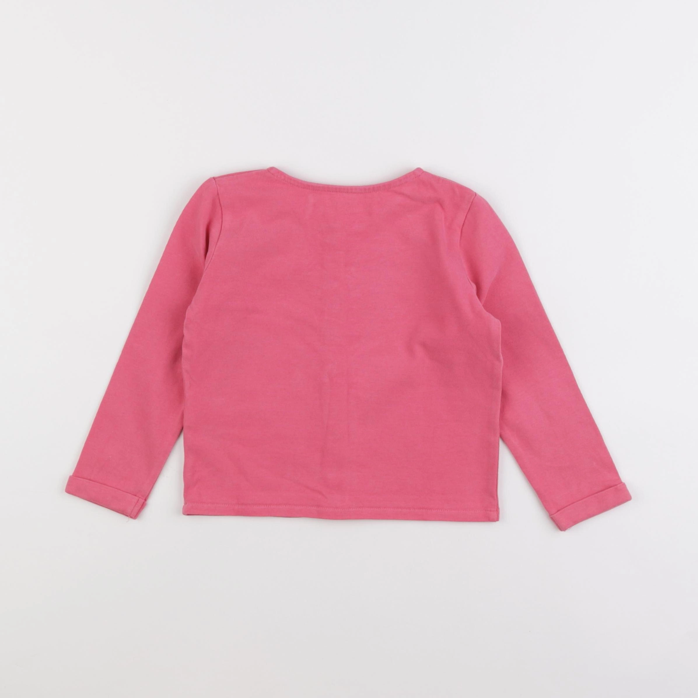 Vertbaudet - tee-shirt rose - 3 ans