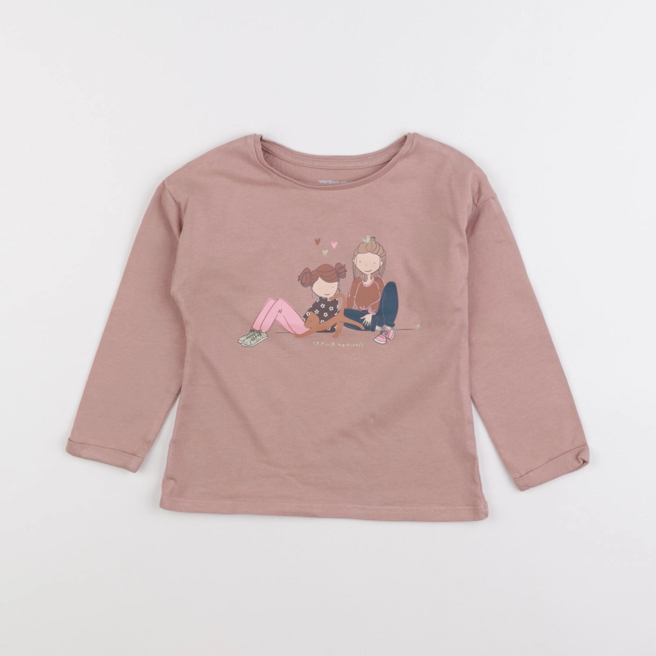 Vertbaudet - tee-shirt rose - 3 ans