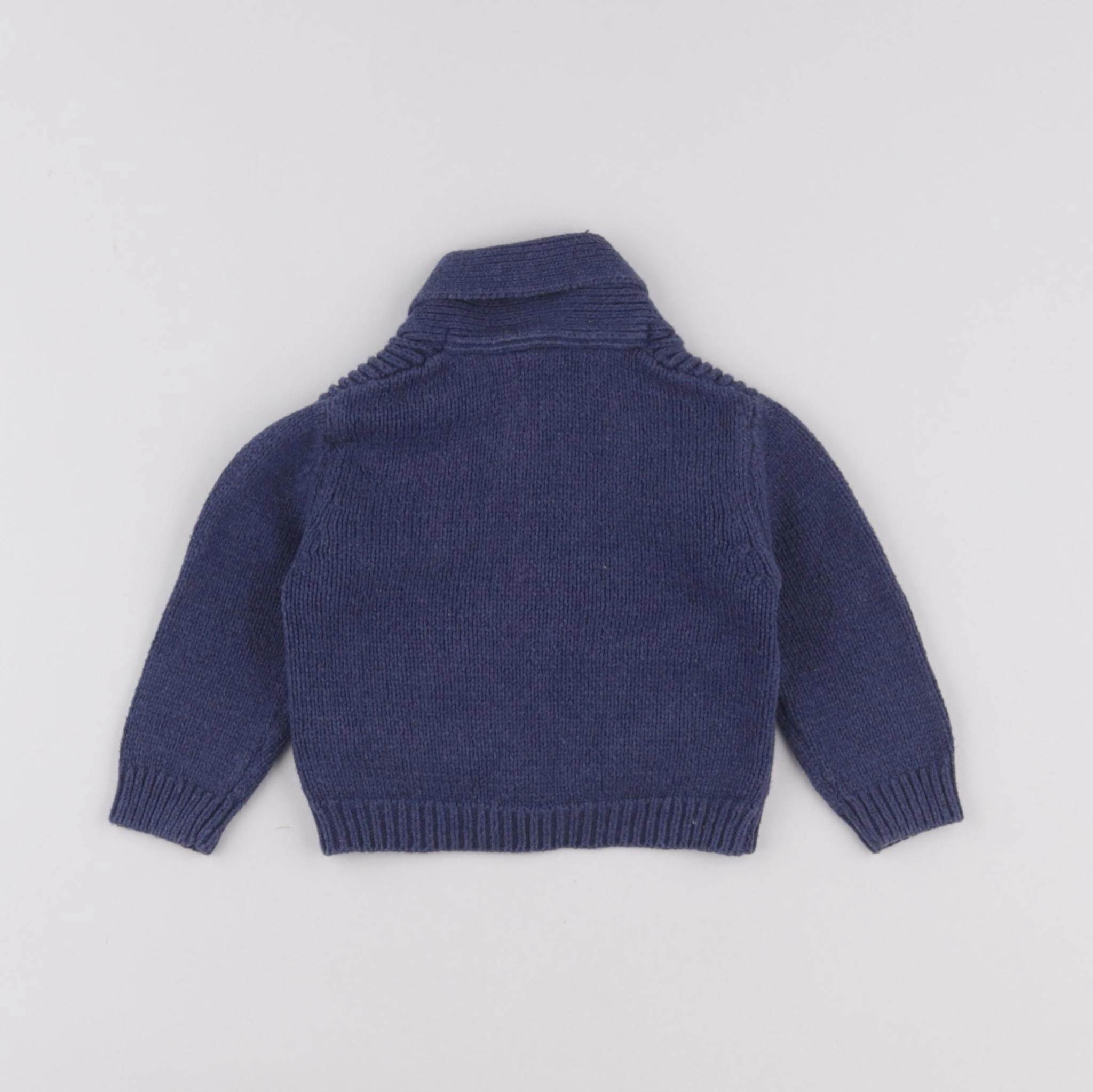 Boutchou - gilet bleu - 6 mois