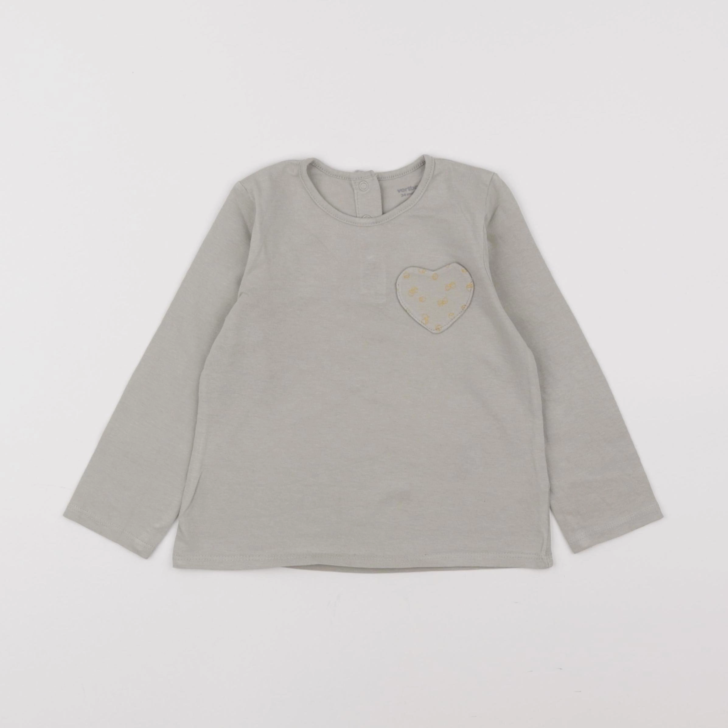 Vertbaudet - tee-shirt vert - 2 ans