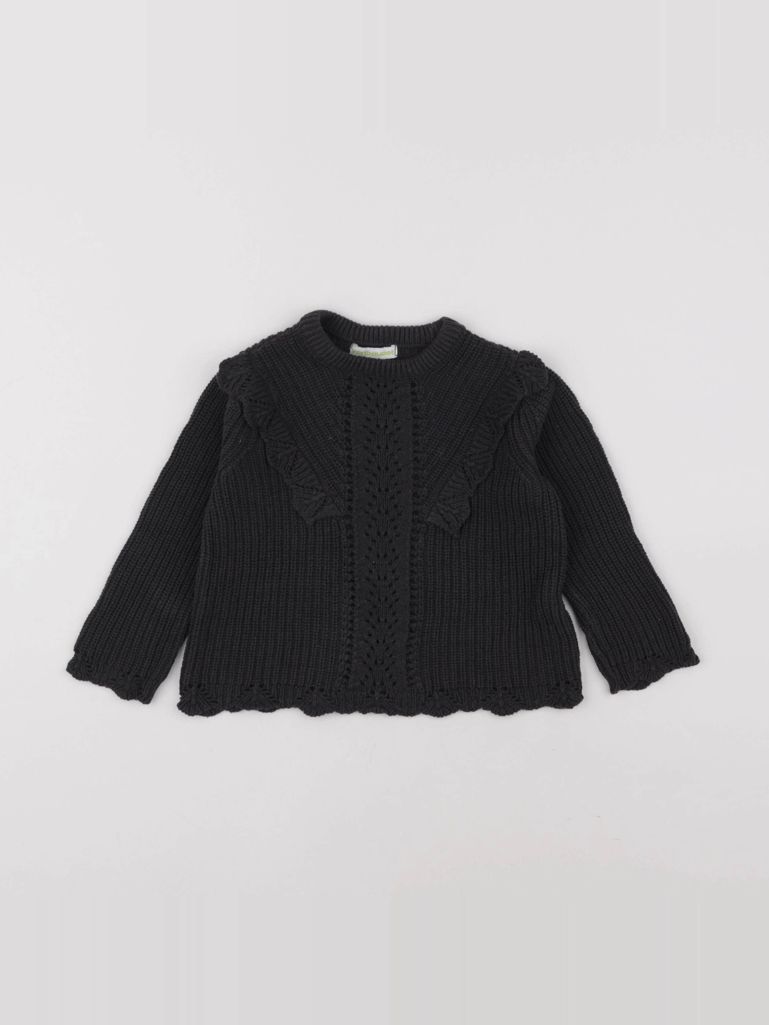 Vertbaudet - pull noir - 2 ans
