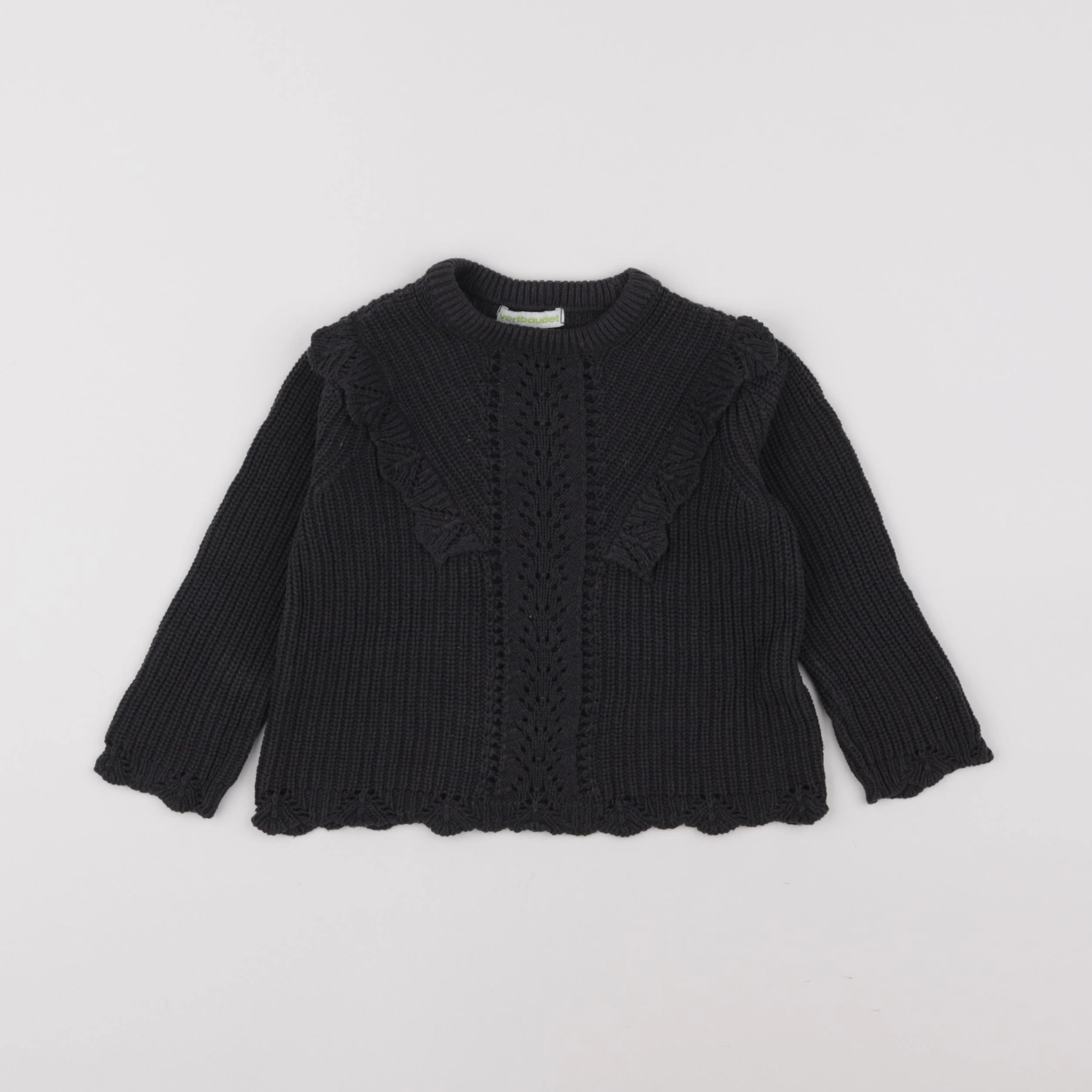 Vertbaudet - pull noir - 2 ans