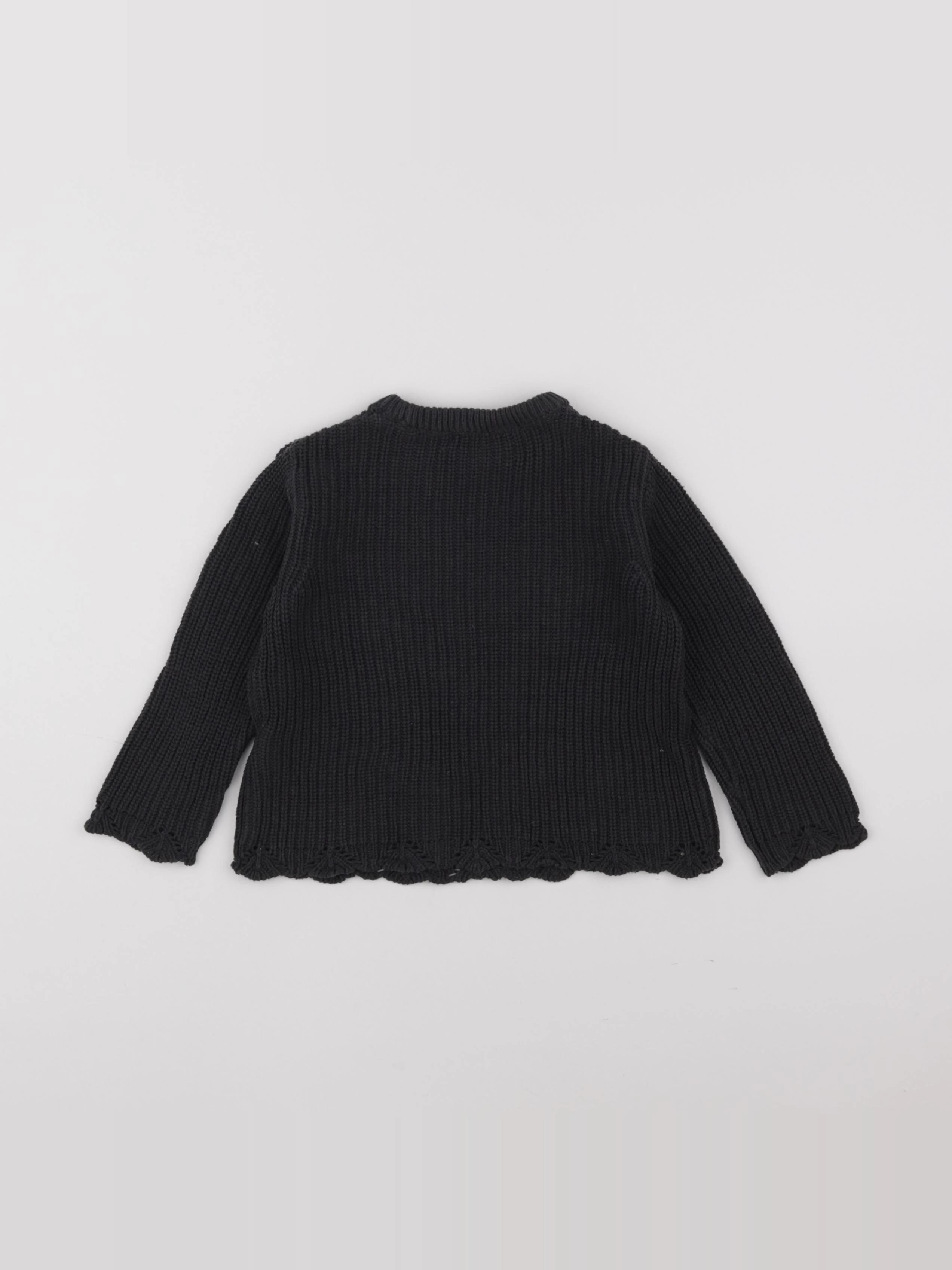 Vertbaudet - pull noir - 2 ans