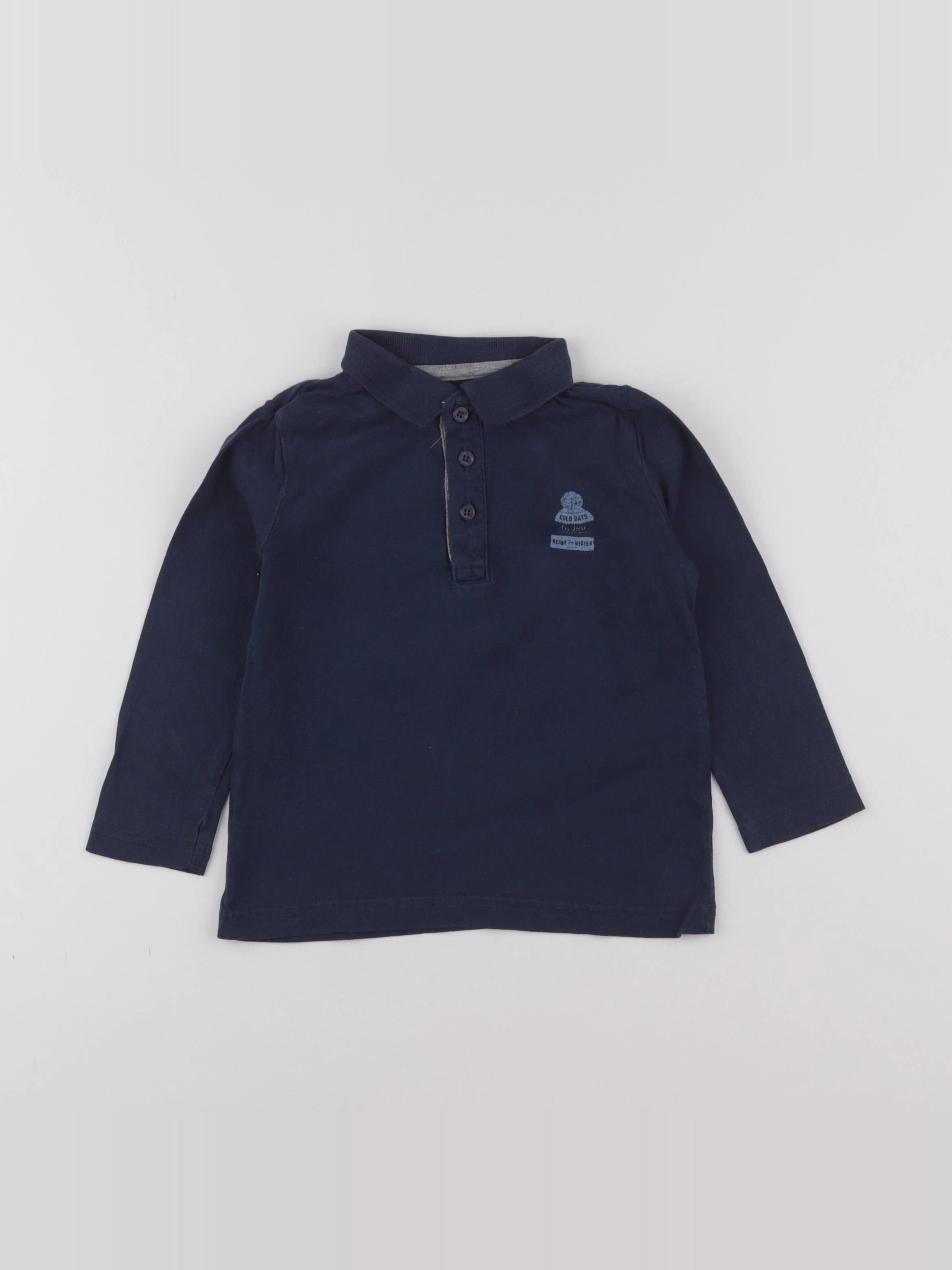 Vertbaudet - polo bleu - 3 ans