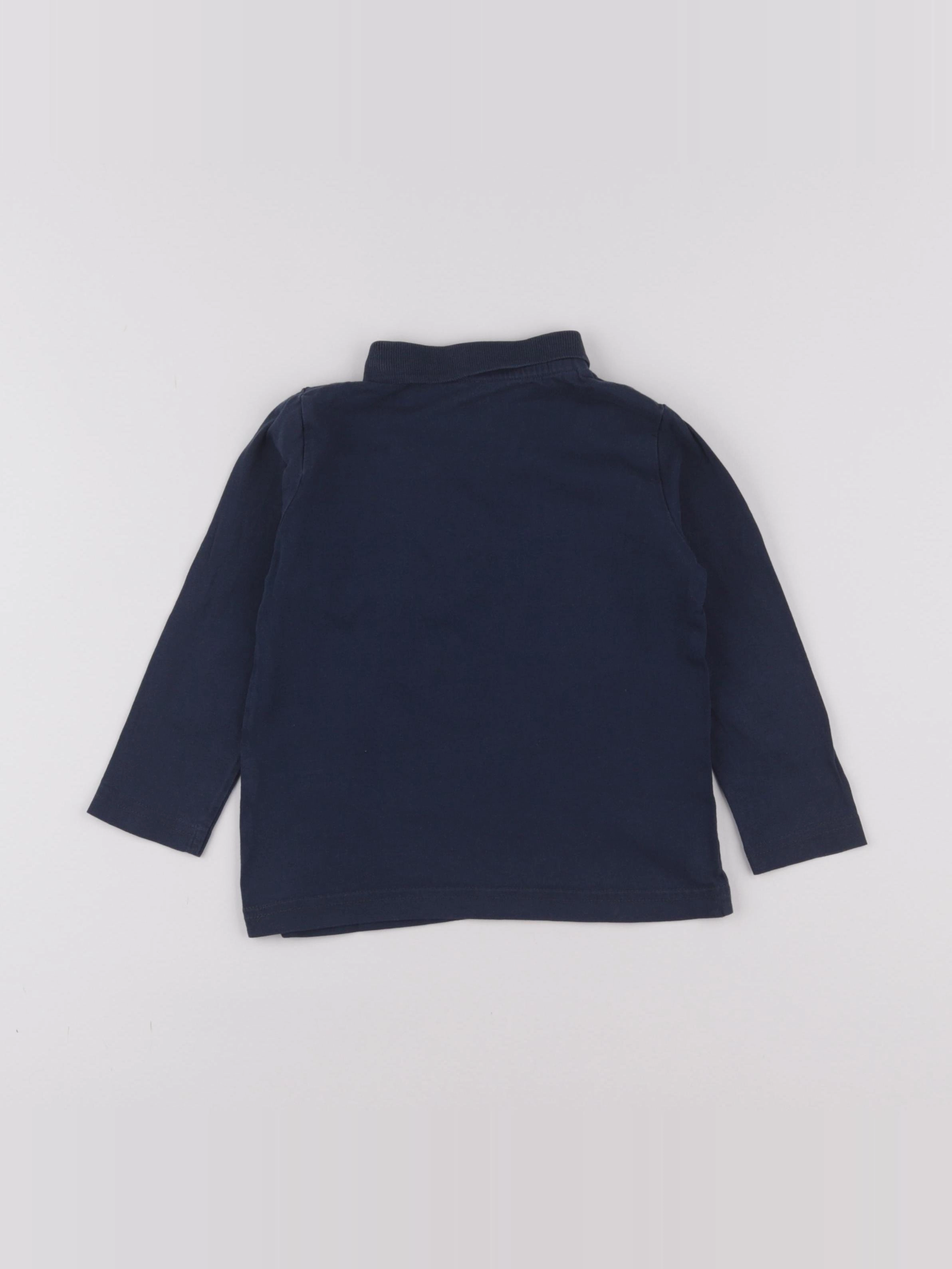 Vertbaudet - polo bleu - 3 ans