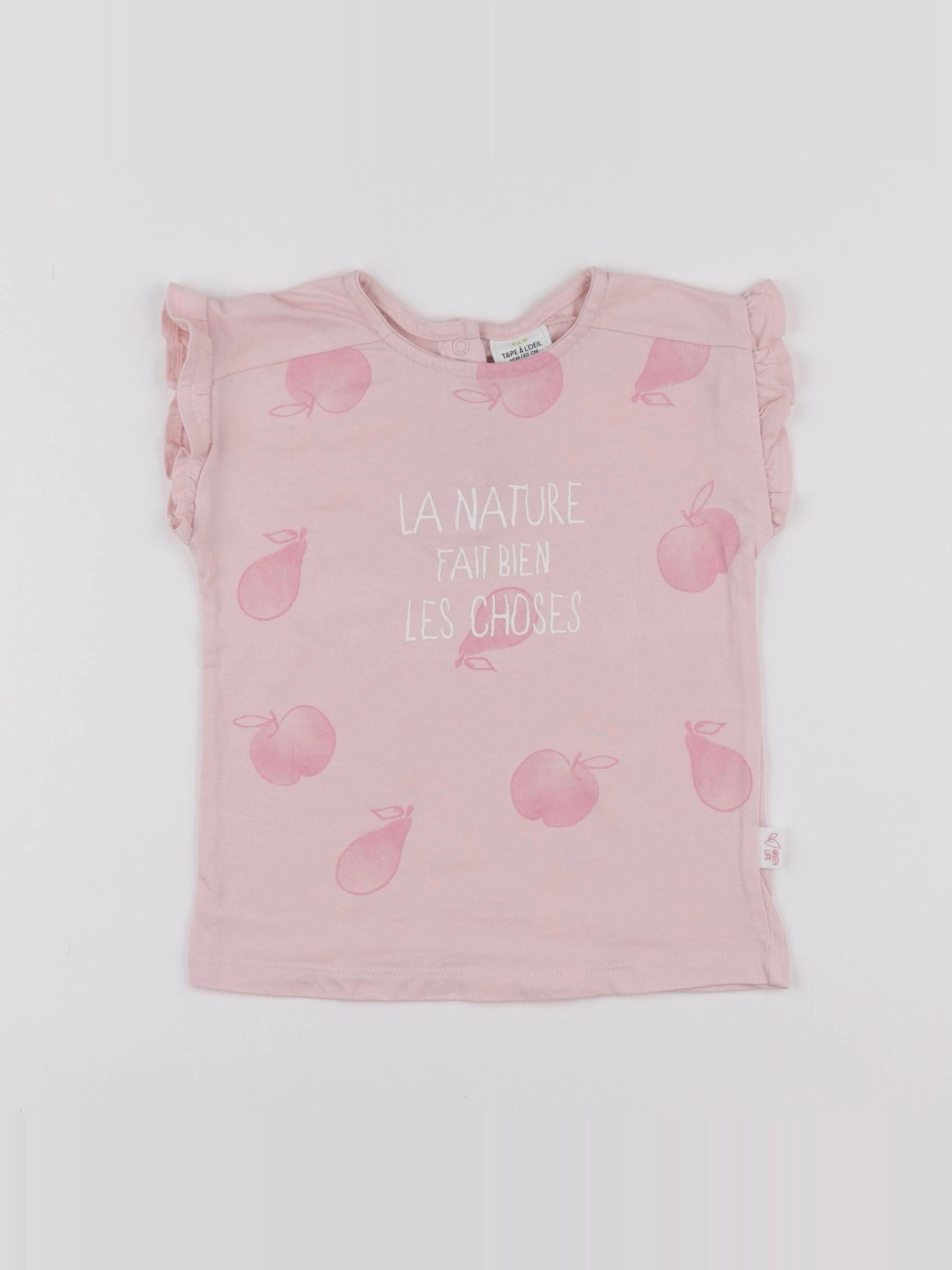 Tape à l'oeil - tee-shirt rose - 18 mois