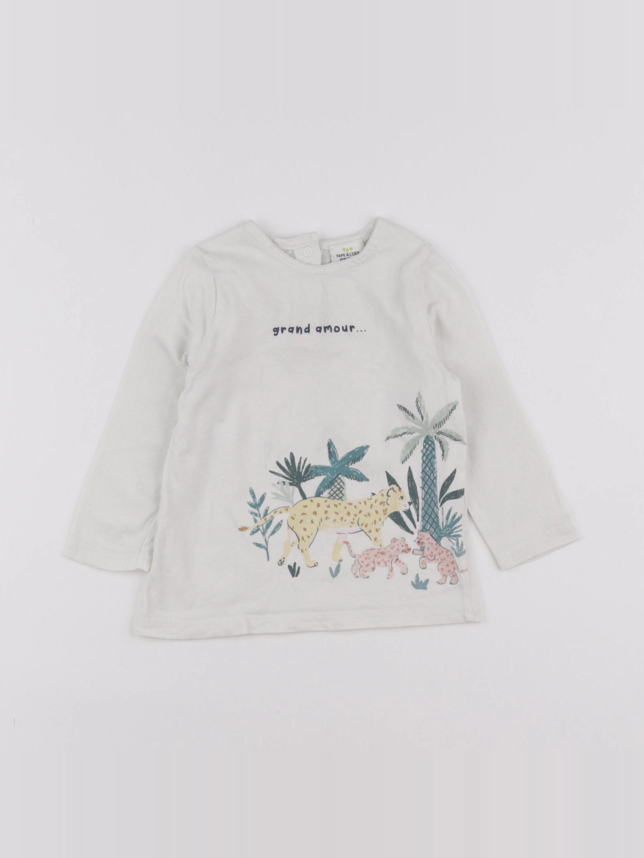 Tape à l'oeil - tee-shirt blanc - 18 mois
