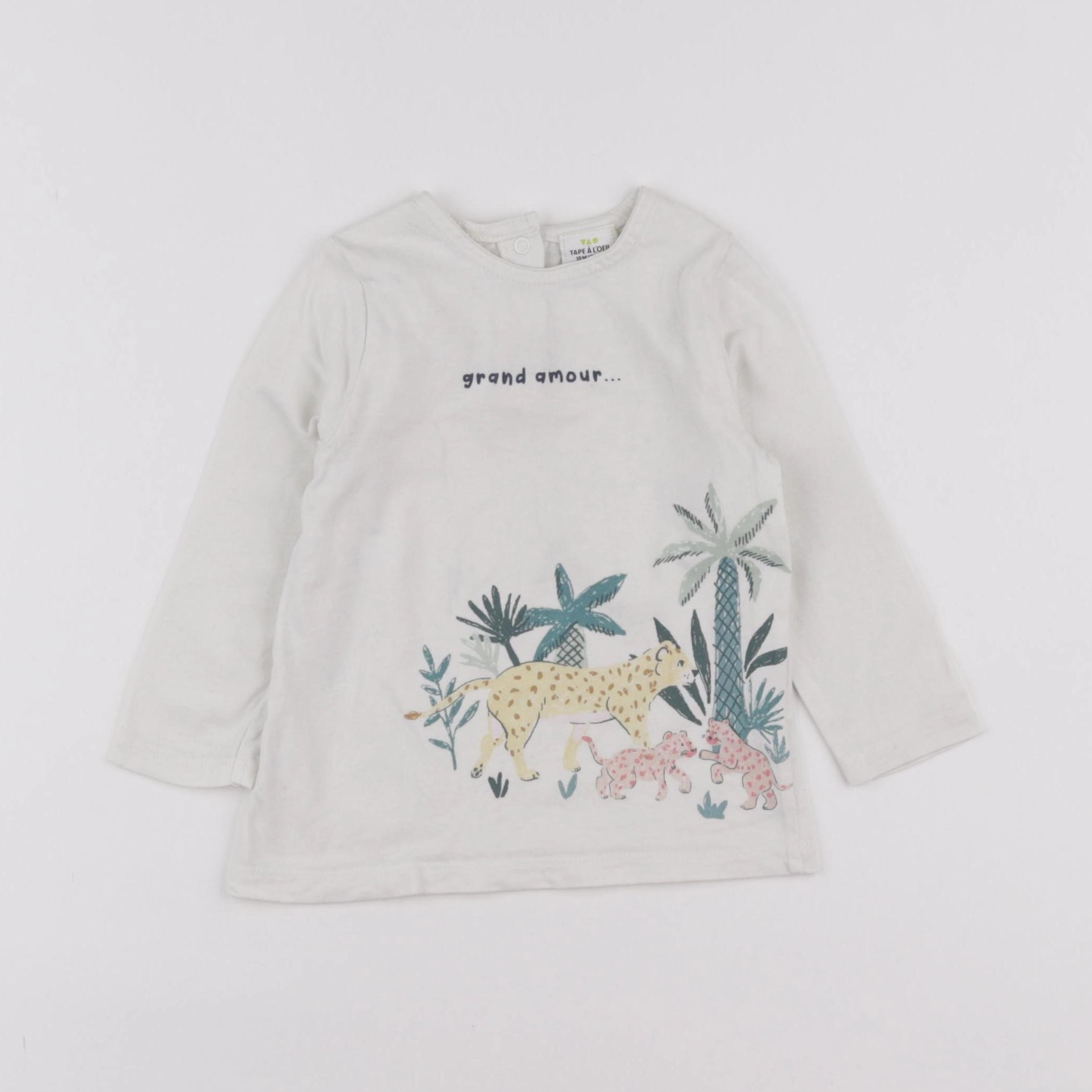Tape à l'oeil - tee-shirt blanc - 18 mois