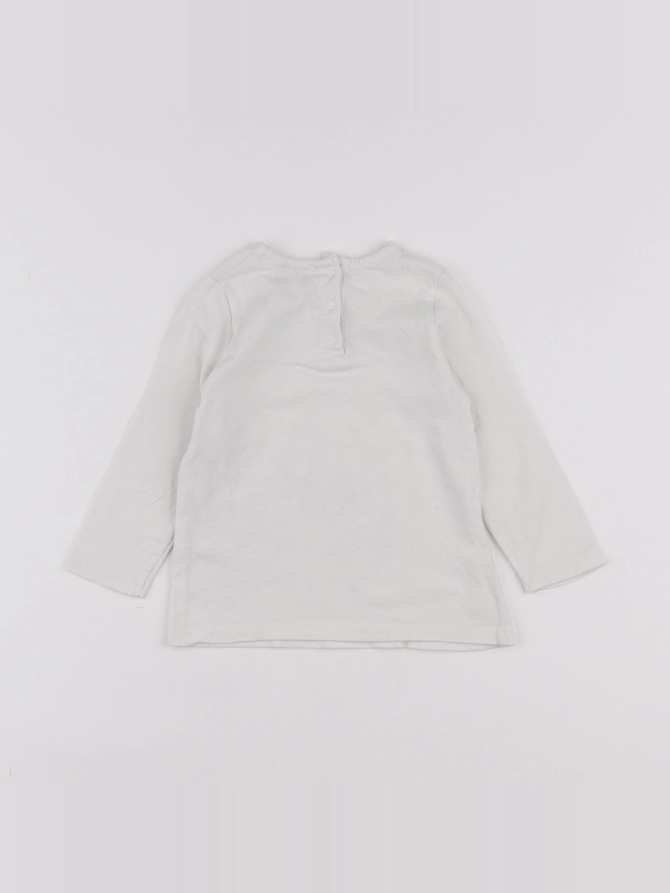 Tape à l'oeil - tee-shirt blanc - 18 mois