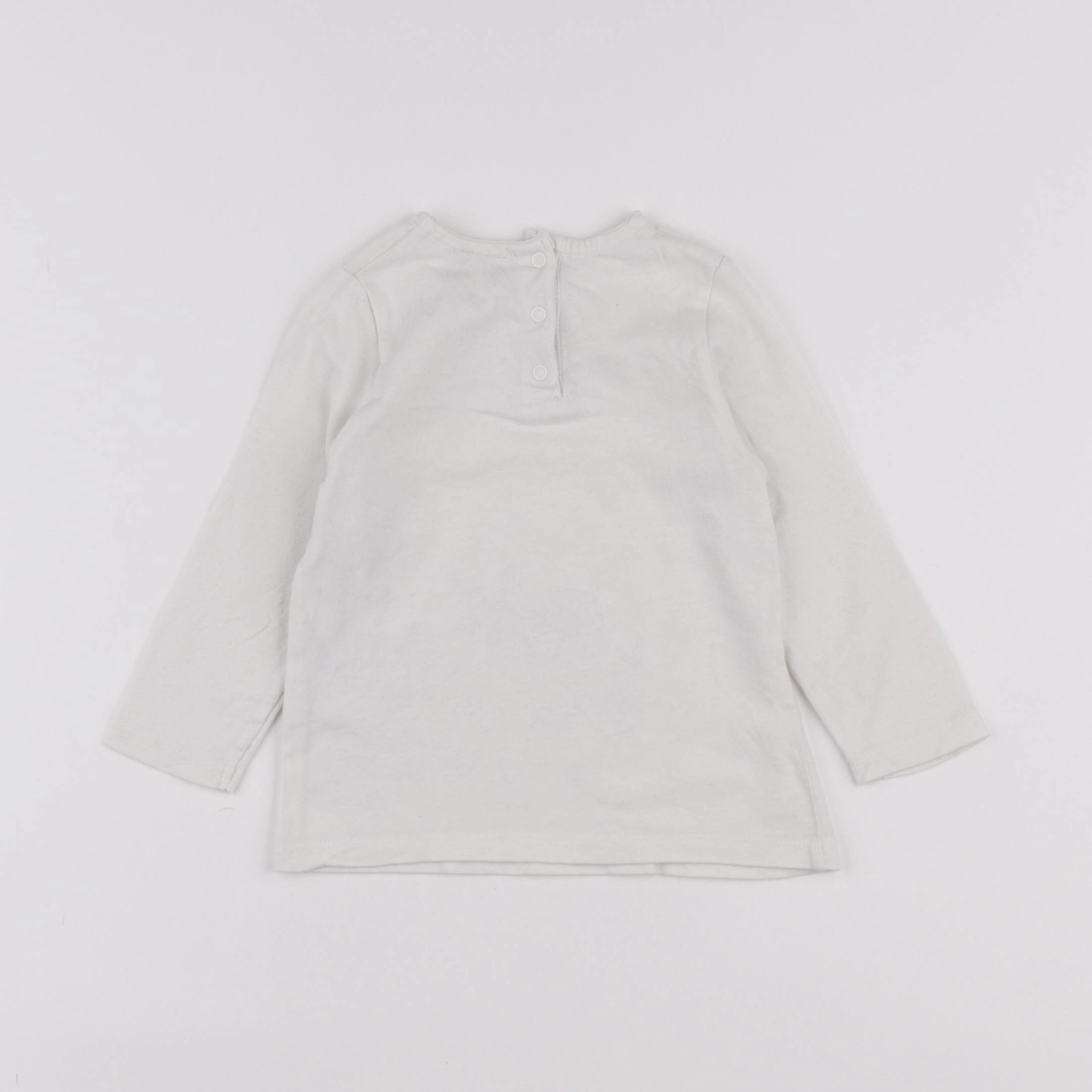 Tape à l'oeil - tee-shirt blanc - 18 mois
