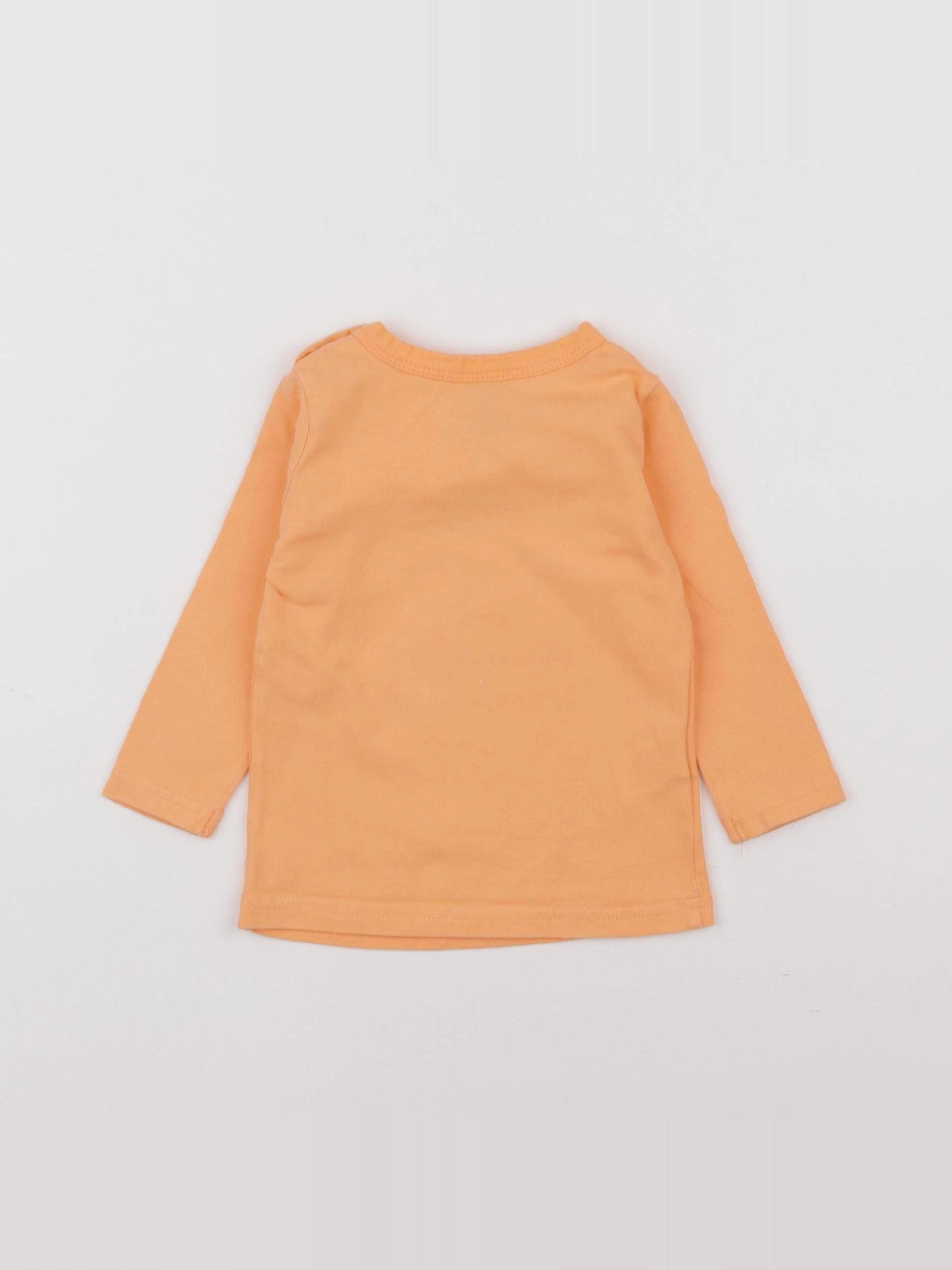 Tape à l'oeil - tee-shirt orange - 12 mois