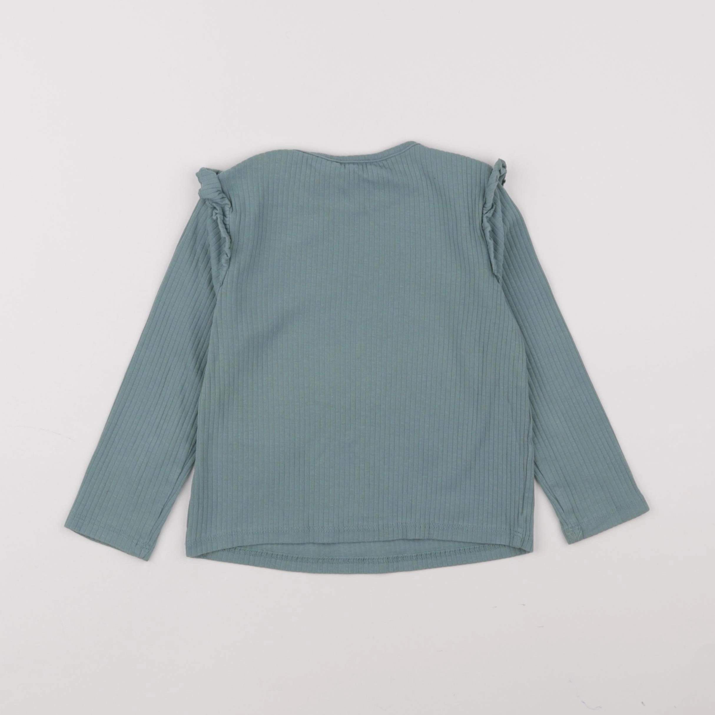 H&M - tee-shirt vert - 2/4 ans