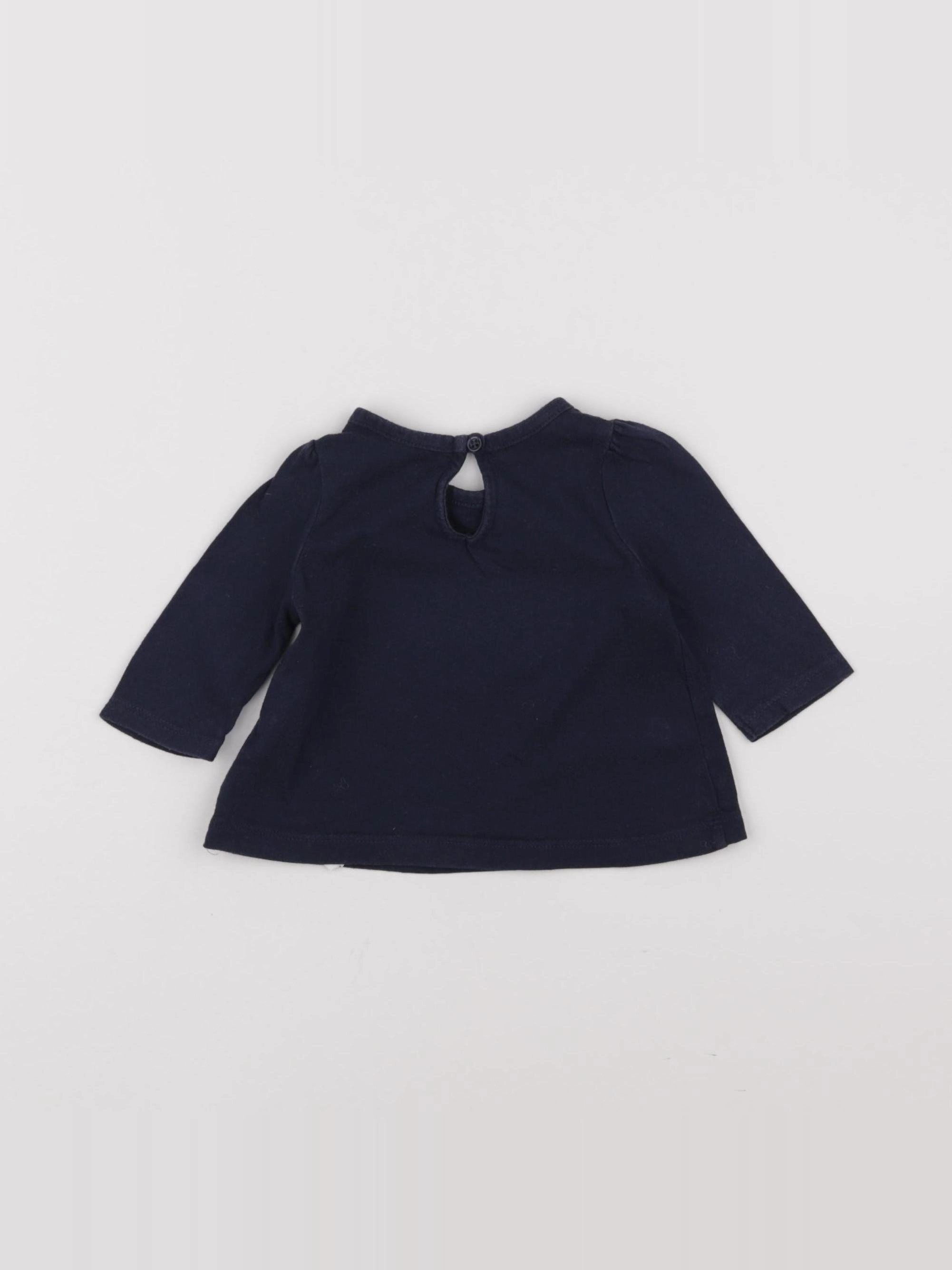 GAP - tee-shirt bleu - 0/3 mois