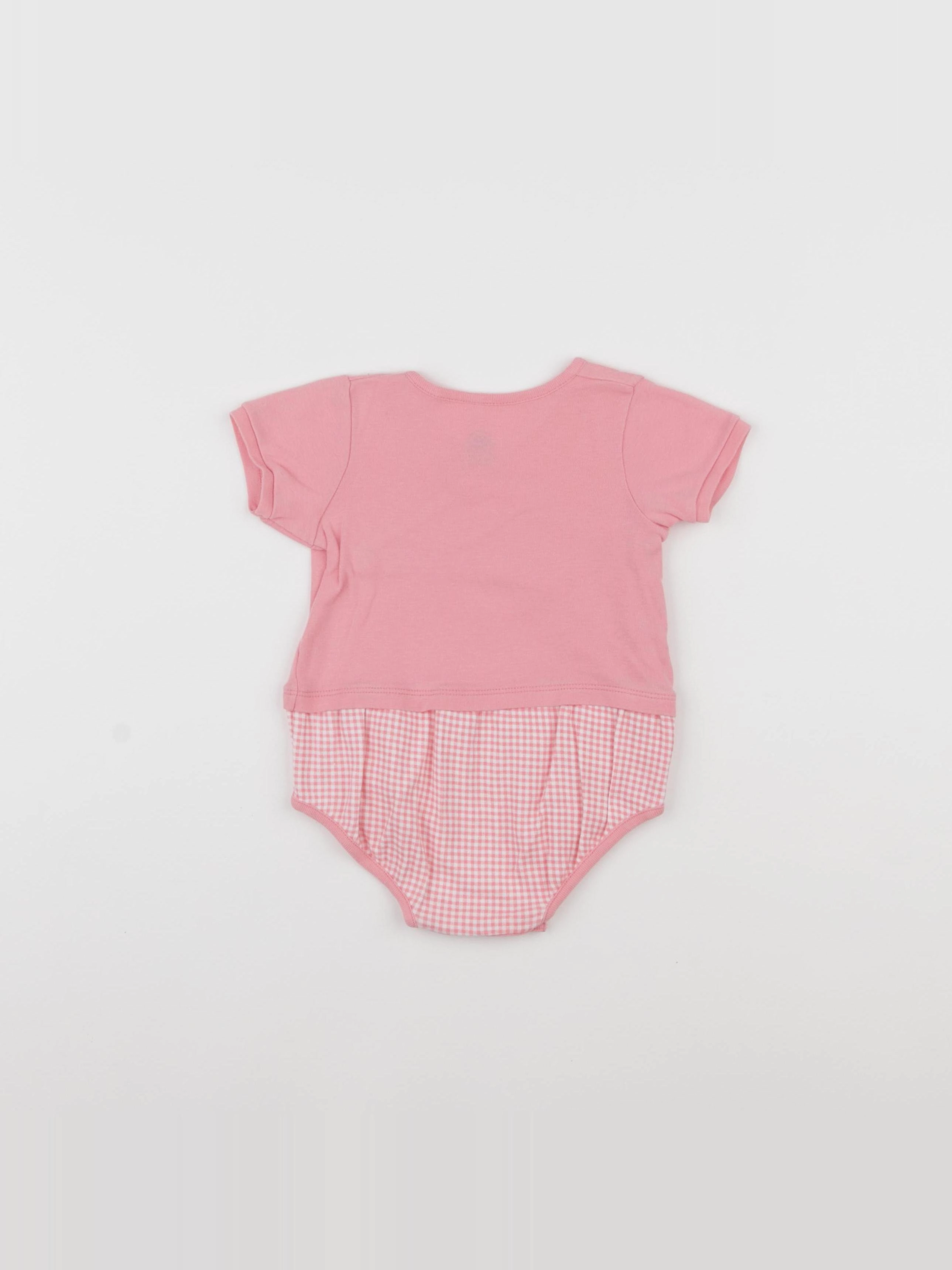 Petit Bateau - combinaison rose - 6 mois