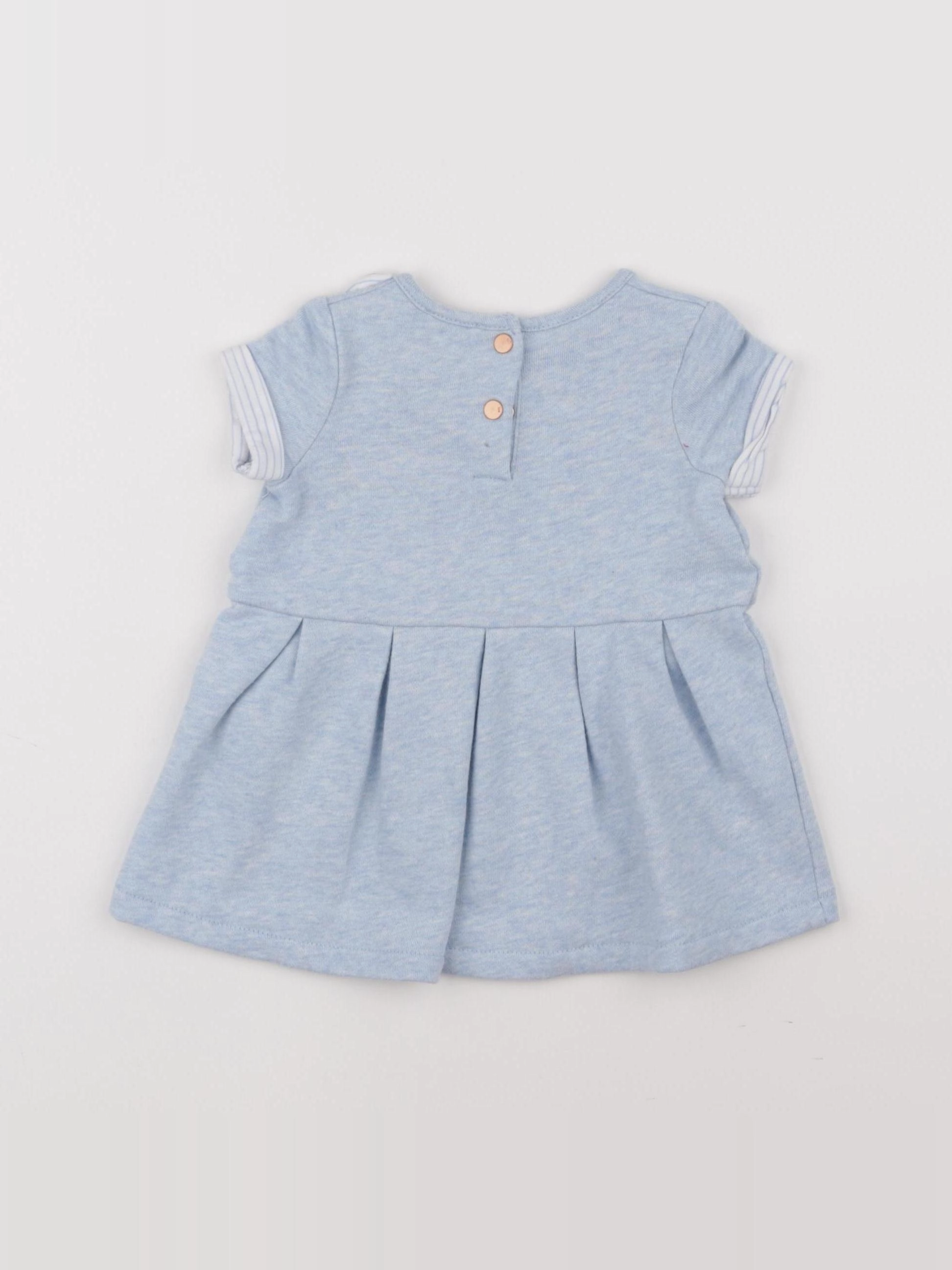 Cyrillus - robe bleu - 6 mois