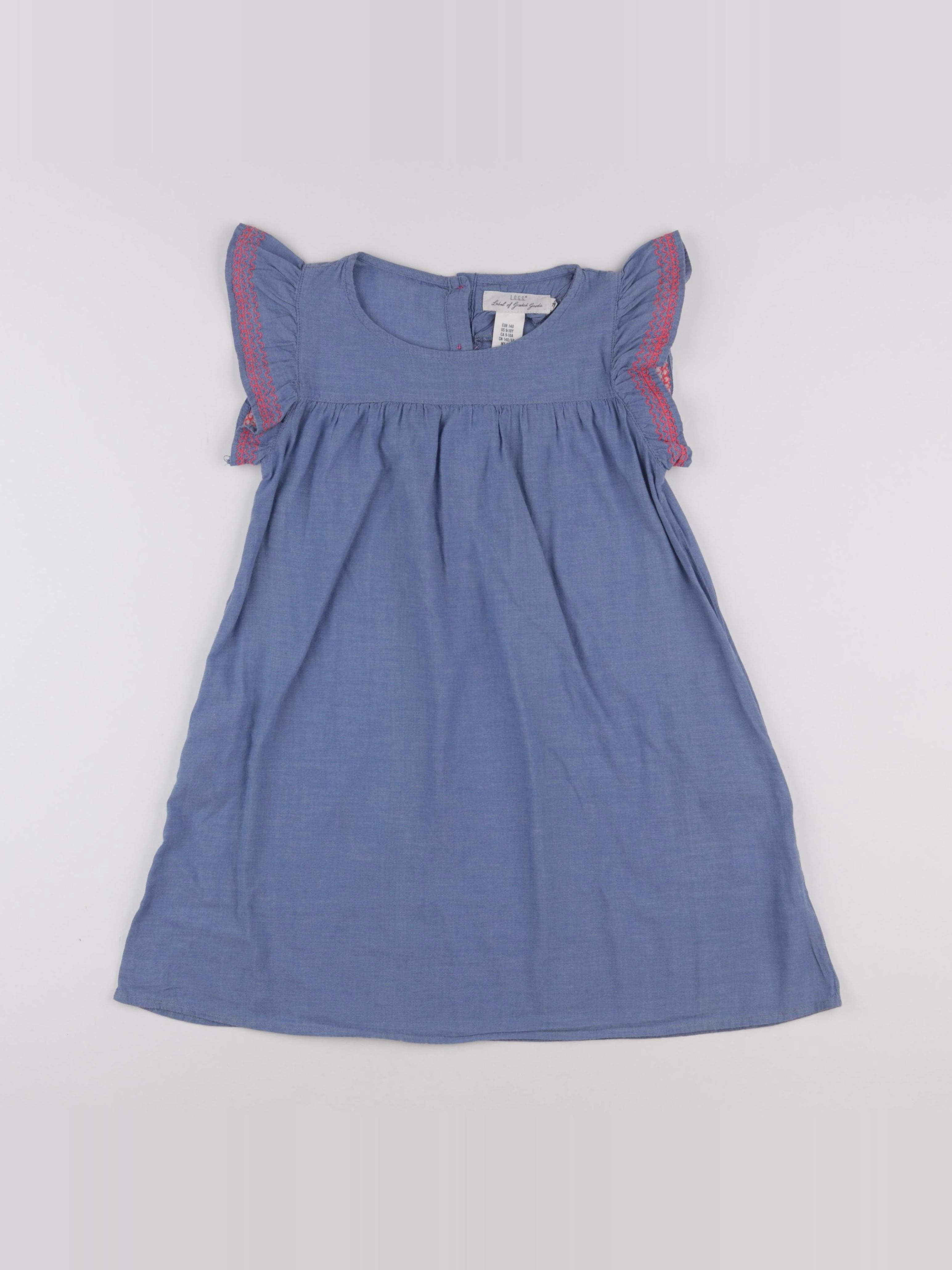H&M - robe bleu - 9/10 ans