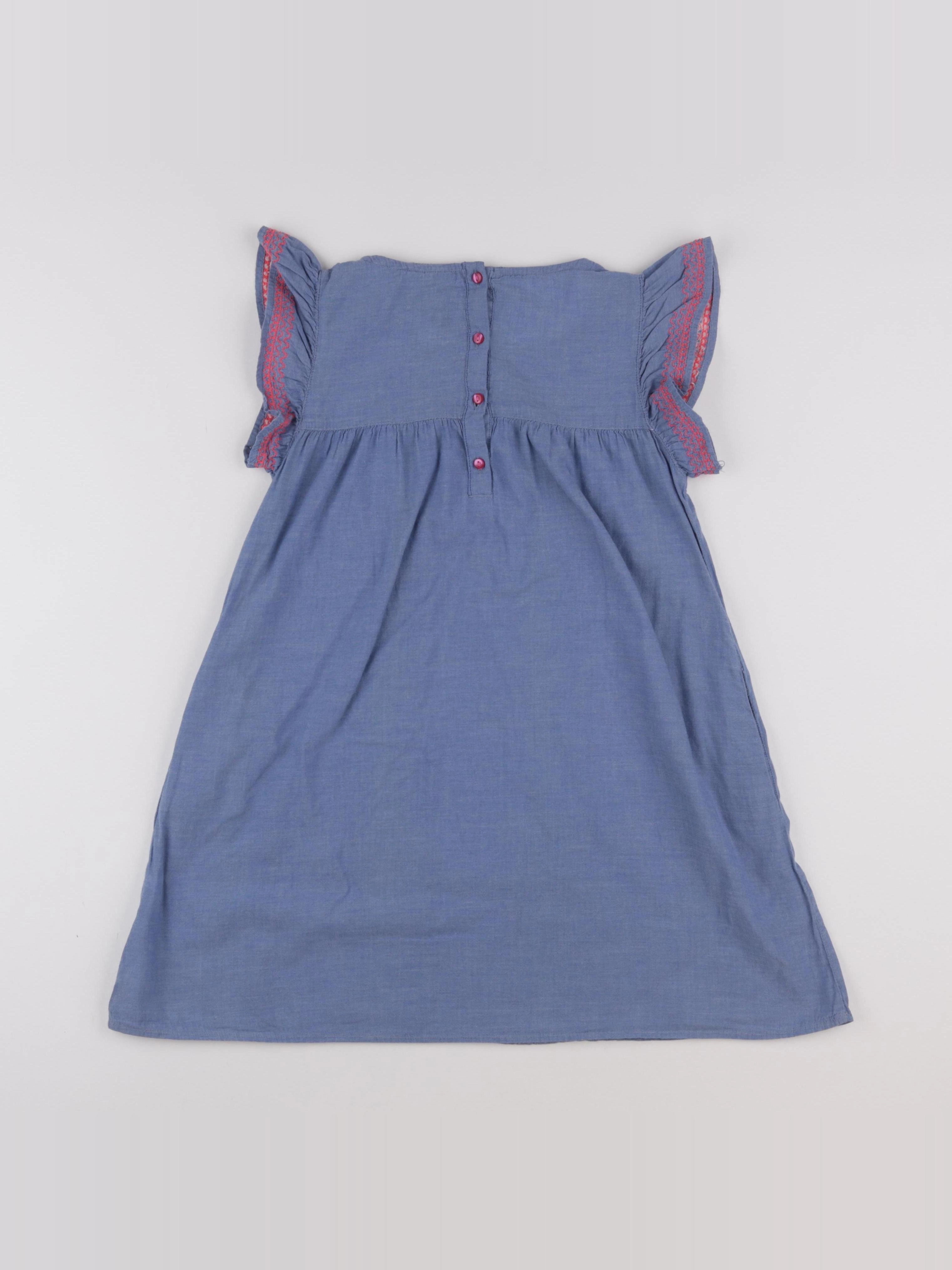 H&M - robe bleu - 9/10 ans
