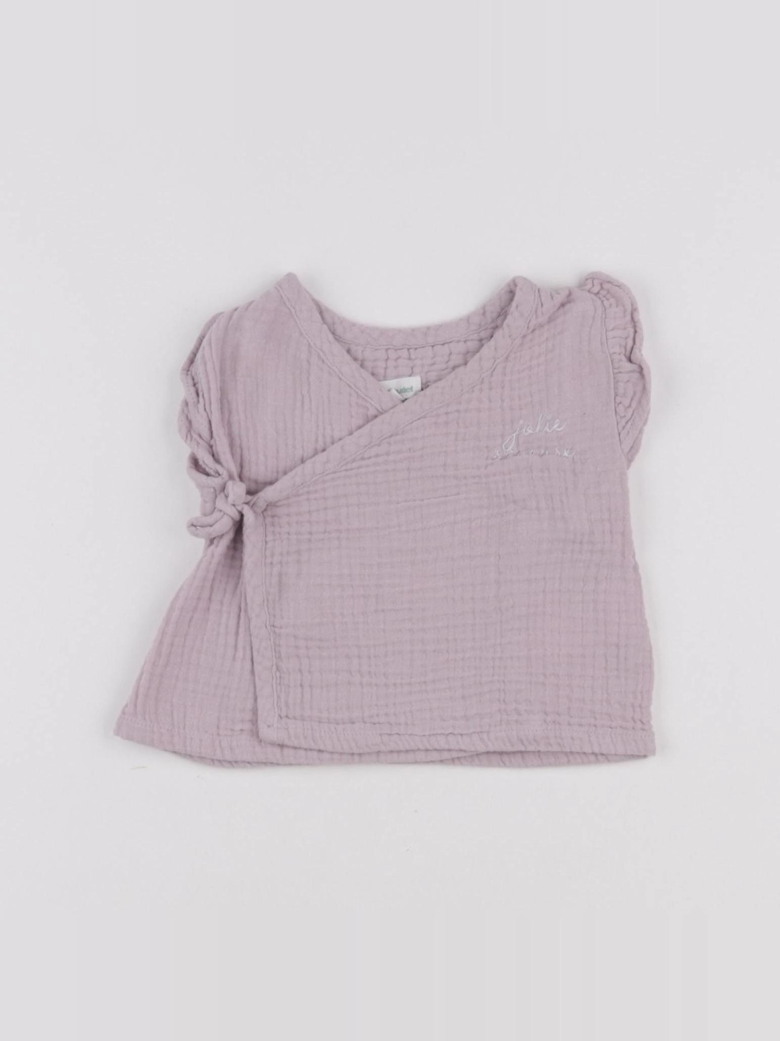 Vertbaudet - blouse violet - 6 mois