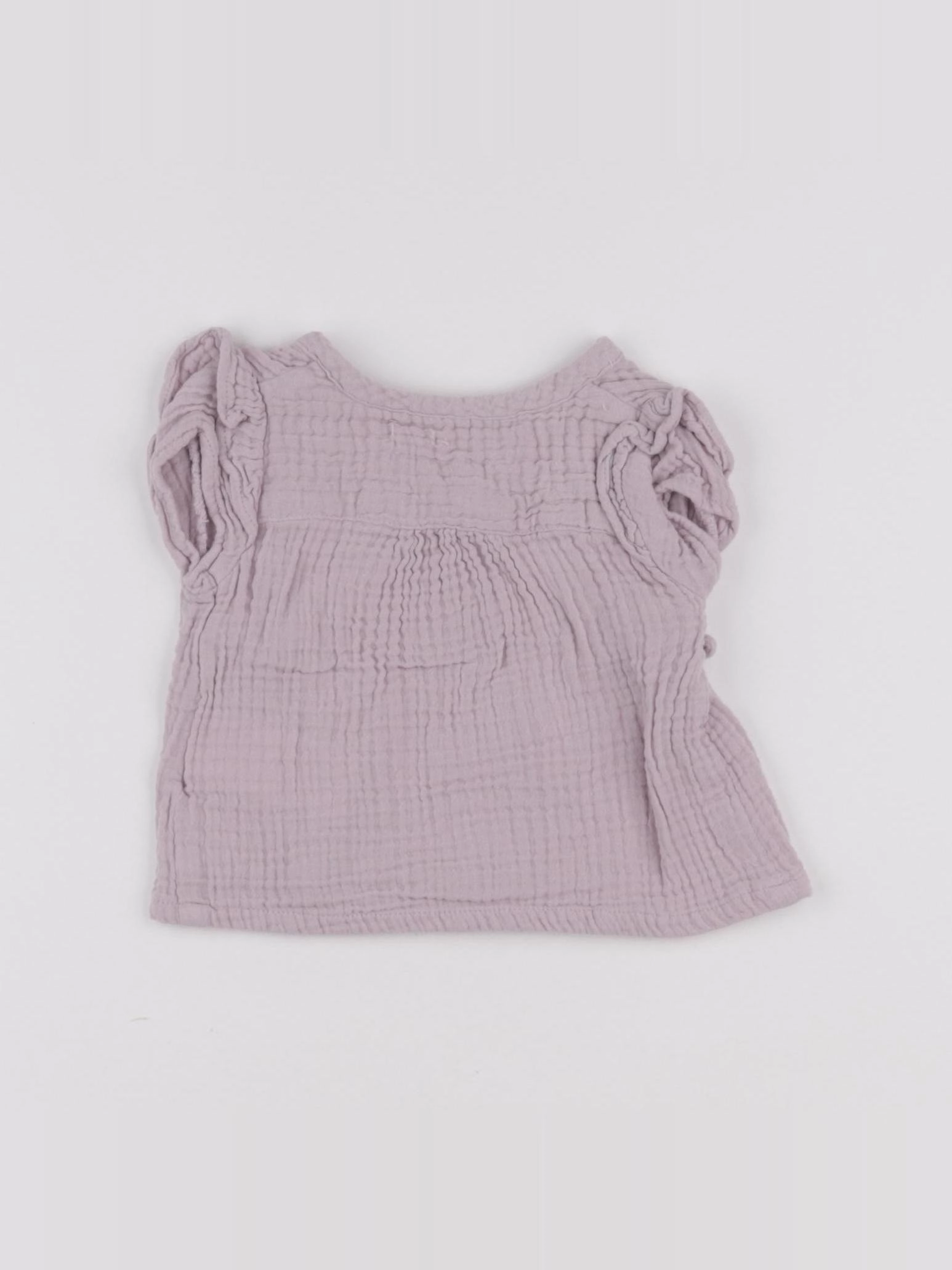 Vertbaudet - blouse violet - 6 mois